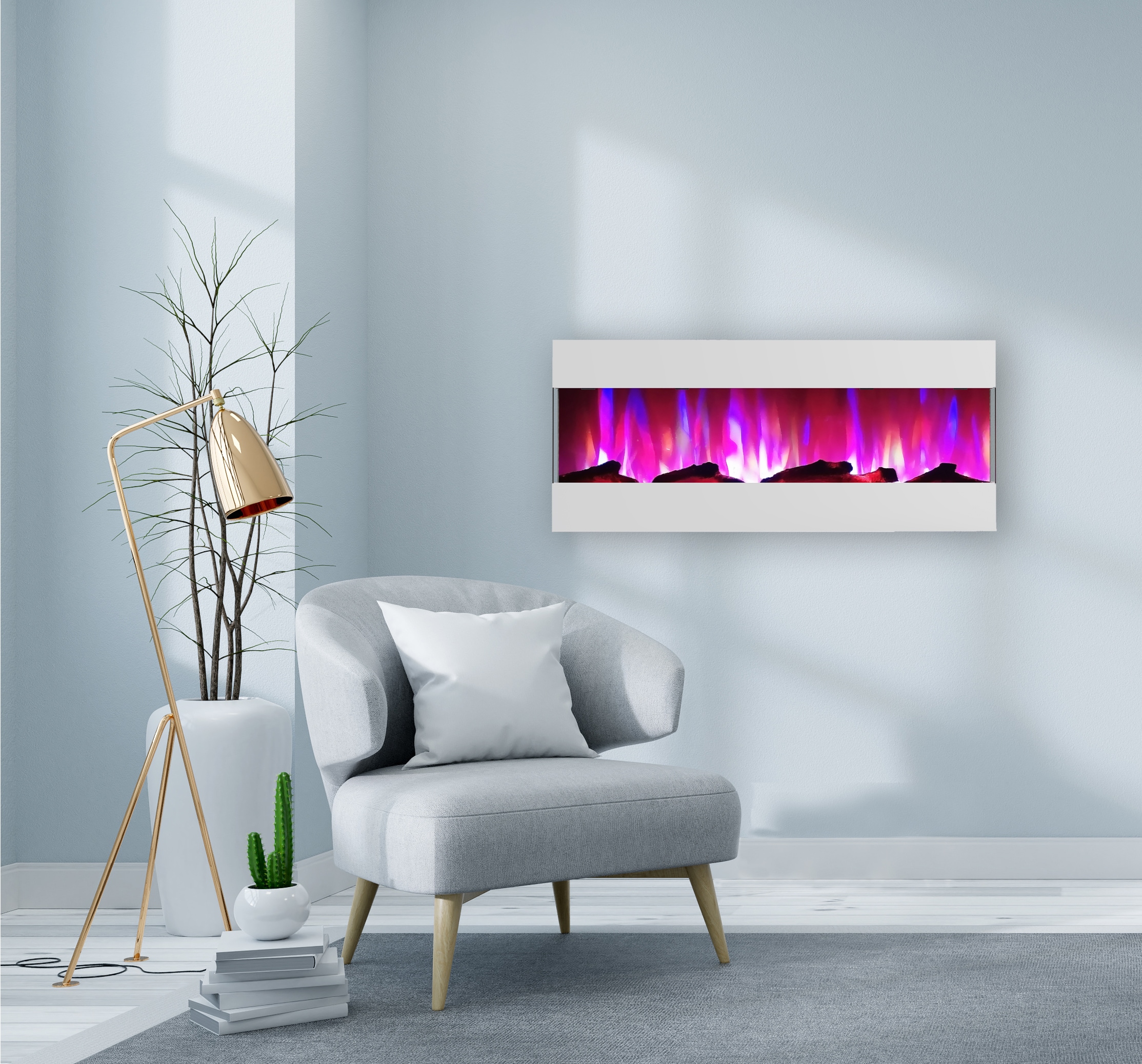 Cambridge CAM50RECWMEF-2WHT Electric-Fireplaces - View #11