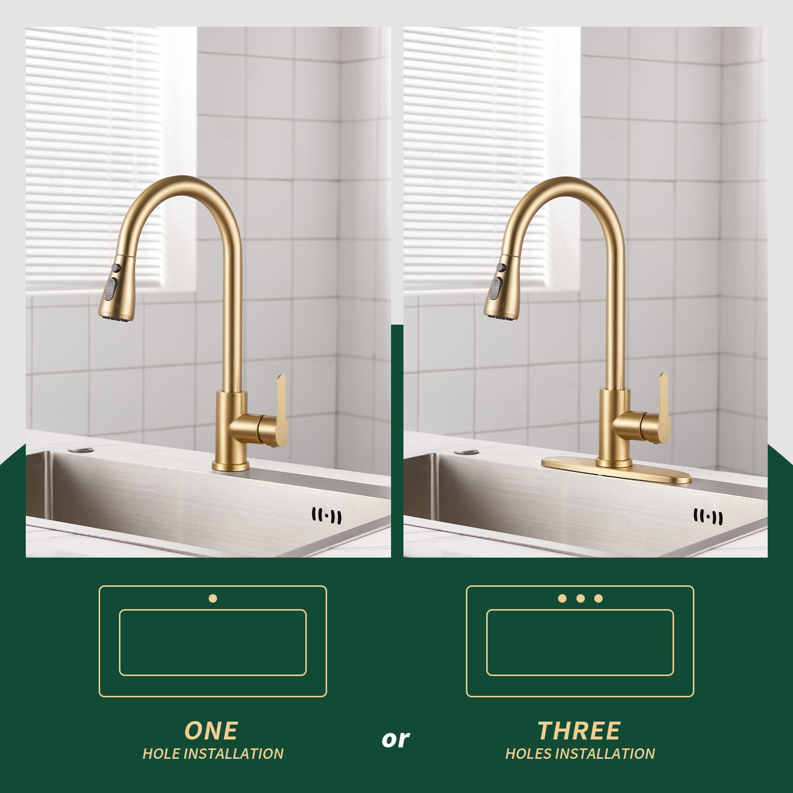 Cobbe LSKFC0403G Kitchen-Faucets - View #2