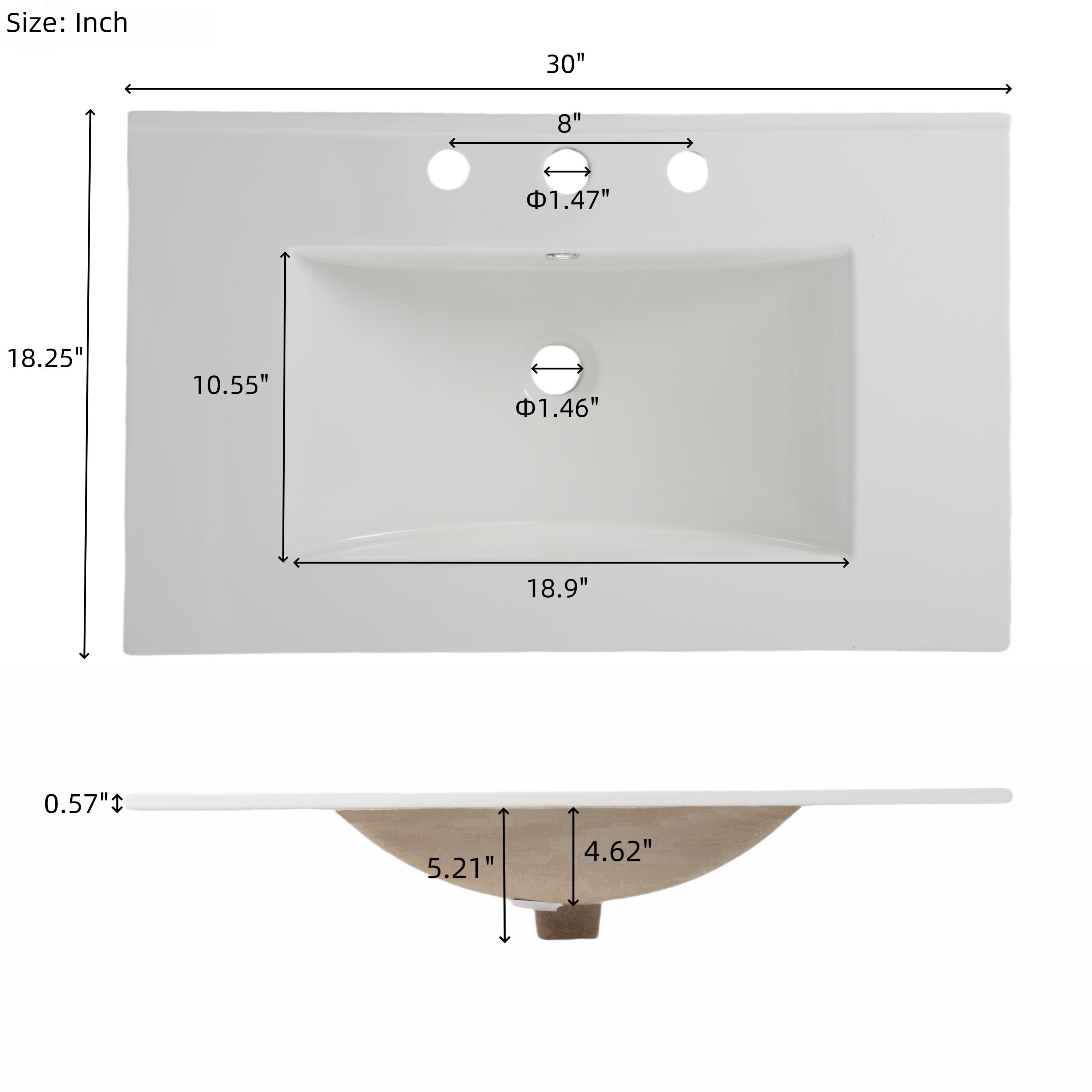WELLFOR EX-6028B Bath-Vanity-Combo - View #9