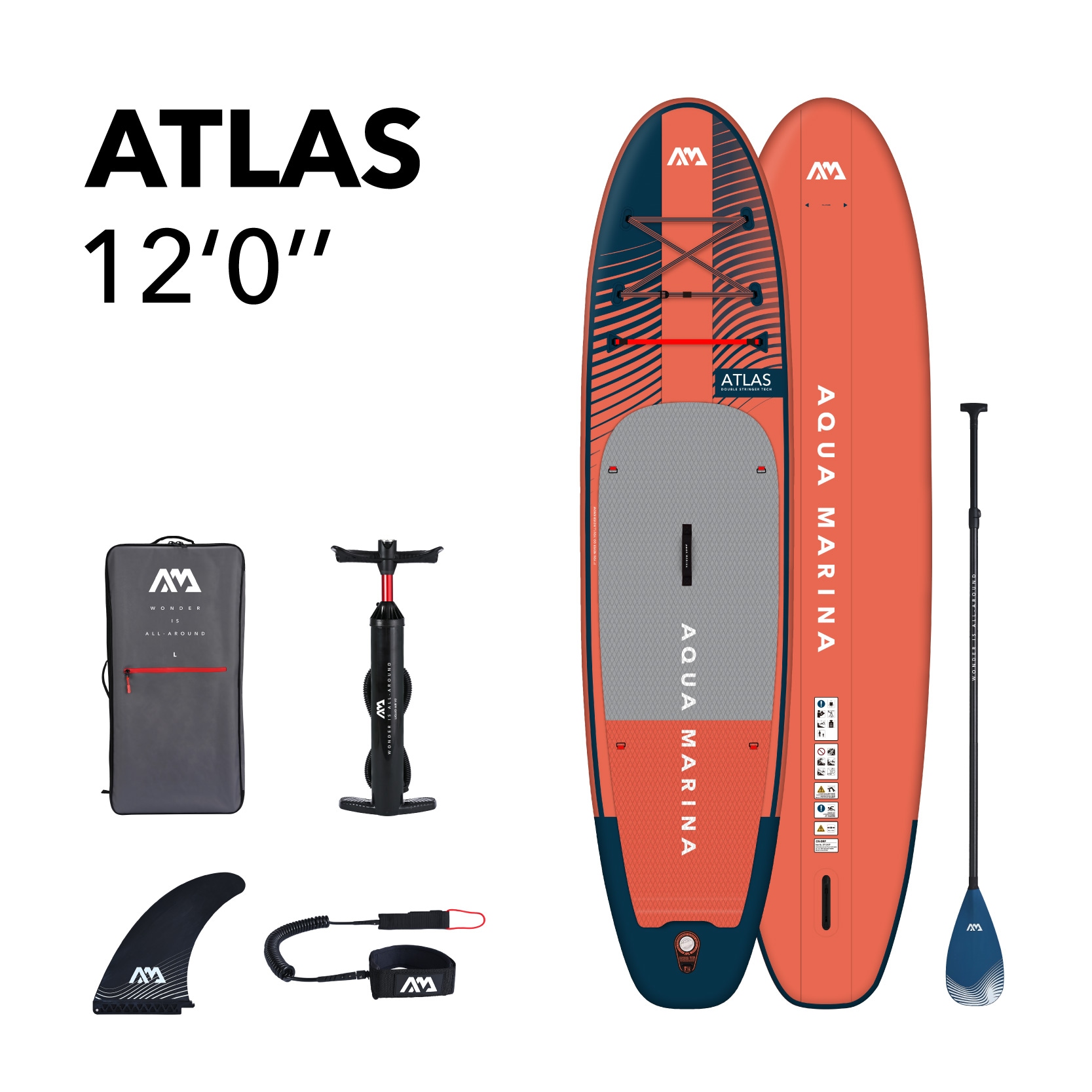 Aqua Marina BT-23ATP All-Around Advanced 12-ft Inflatable Stand Up Paddle Board