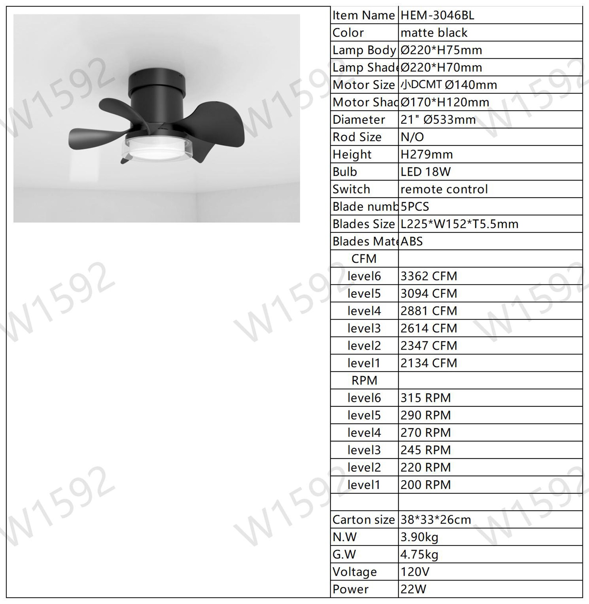 Bybafun YB5700136 Ceiling-Fans - View #11