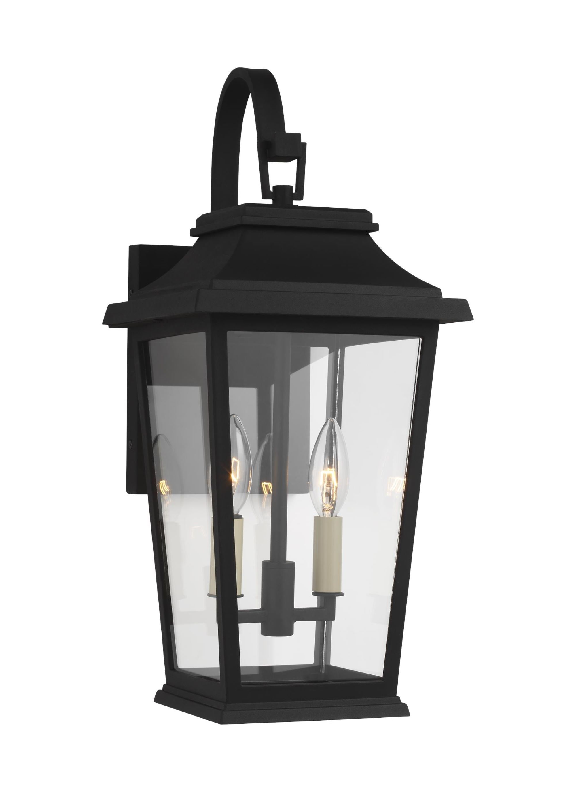 Generation Lighting Warren Small 8.5 in. W 2-Light Textured Black