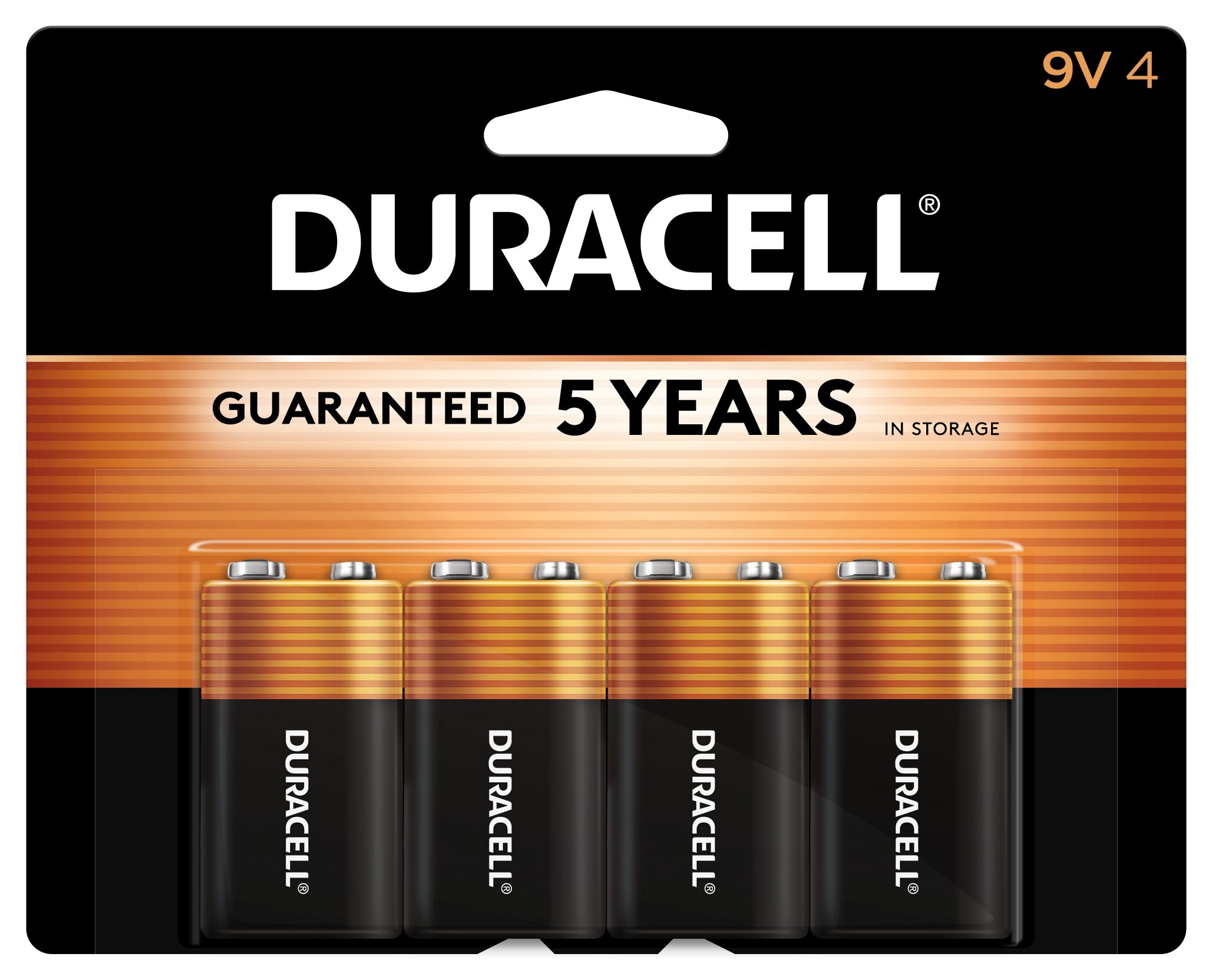 Duracell Coppertop Alkaline 9-Volt Batteries (4-Pack) in the 9-Volt  Batteries department at
