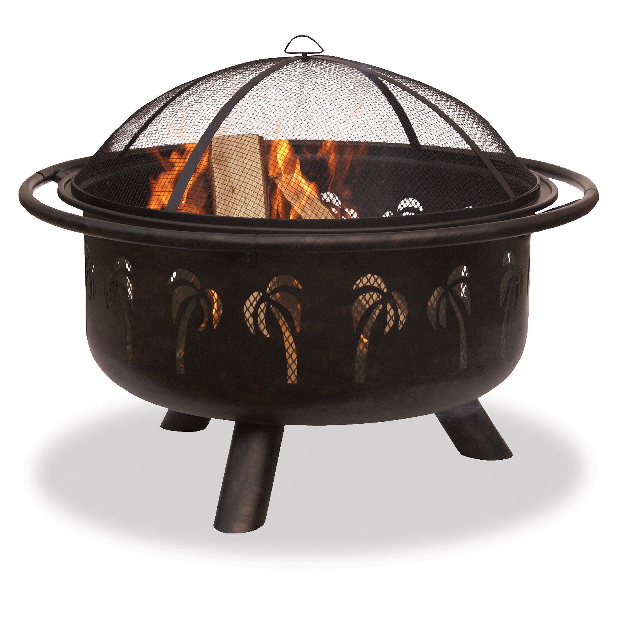 Brown Steel Outdoor Wood-Burning Fireplace in the Outdoor Wood-Burning ...