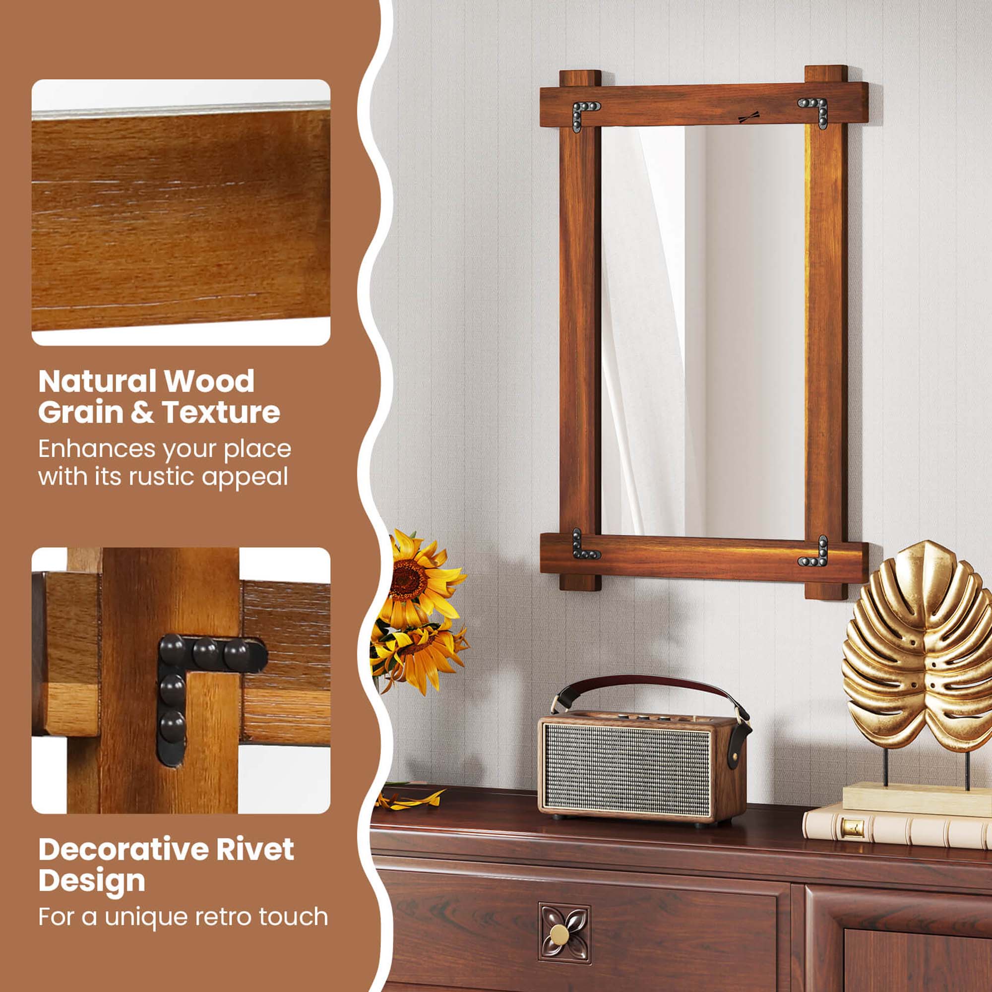 Costway HCST06670 Framed-Bath-Mirrors - View #3