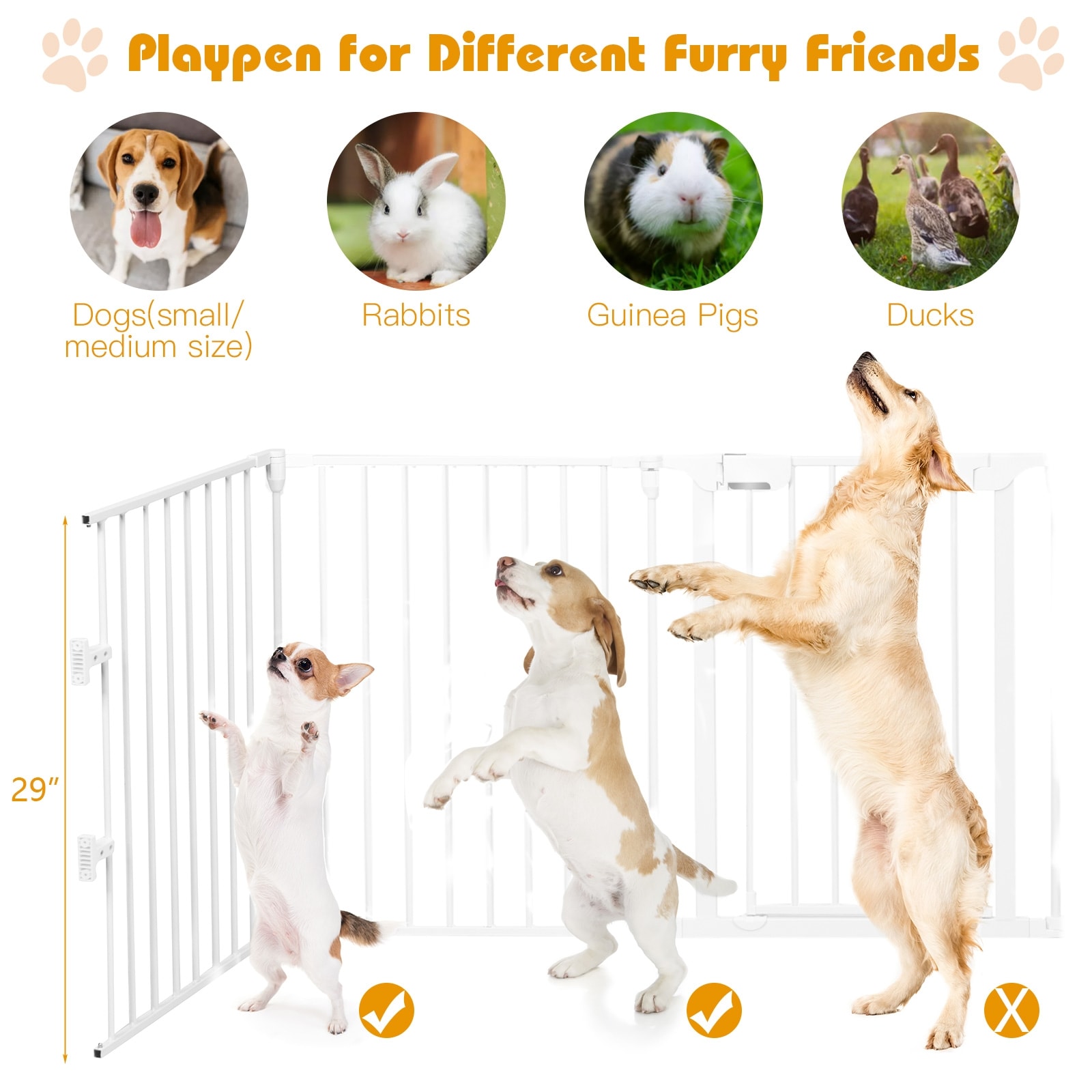 LIVIZA OUG70513WH Dog-Pens - View #8