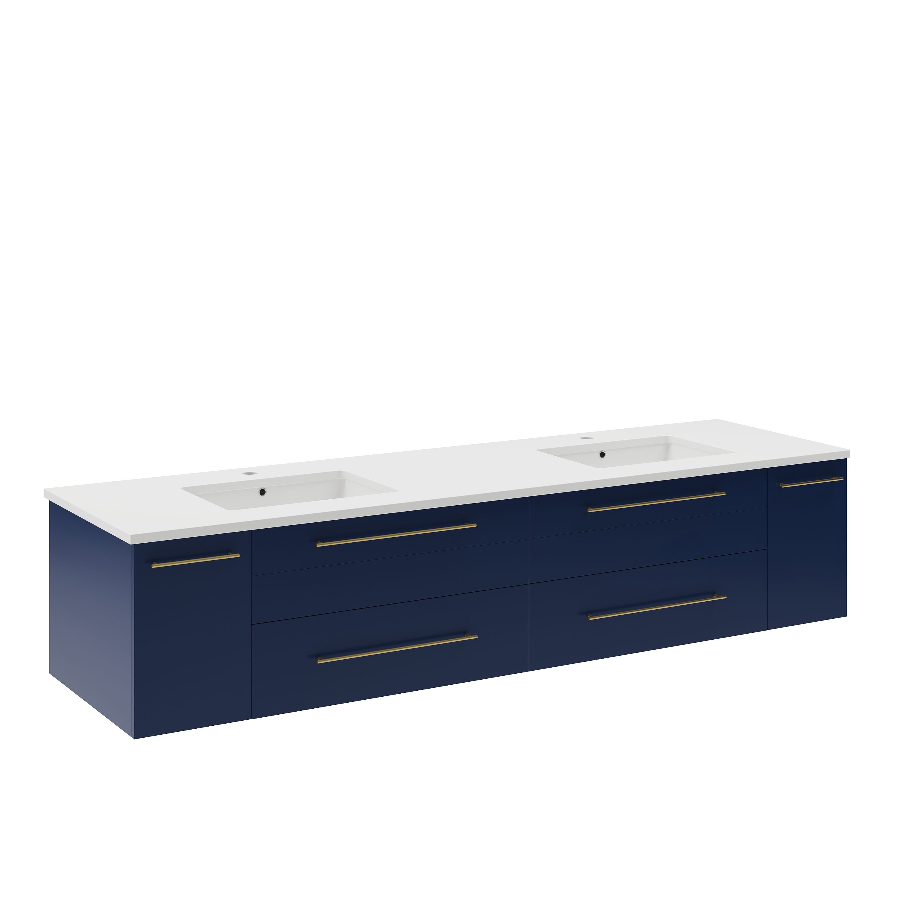 Fresca FCB6172RBL-UNS-DCWHU Bath-Vanity-Combo - View #2