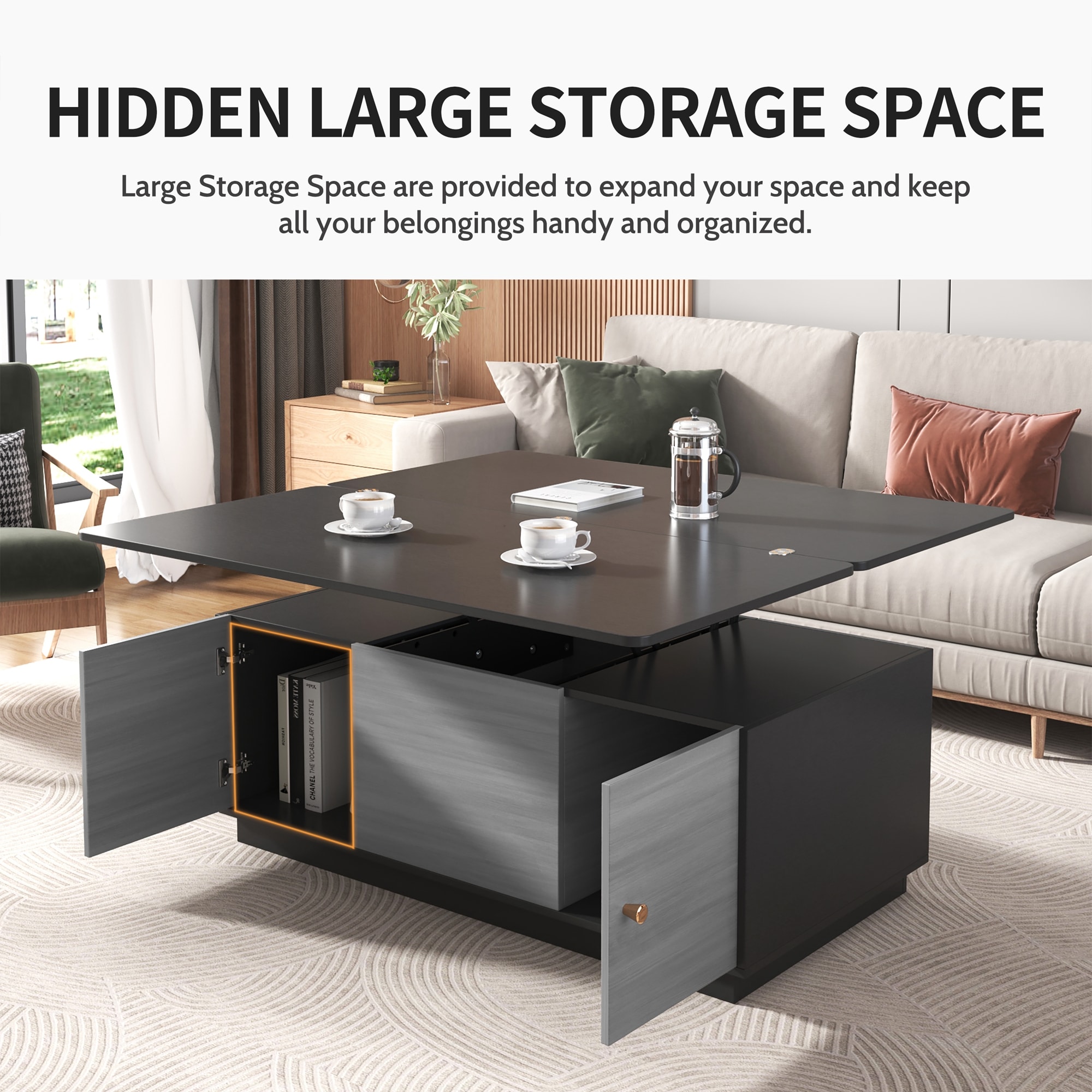 ModernLuxe L3P-WF307466AAG Coffee-Tables - View #7