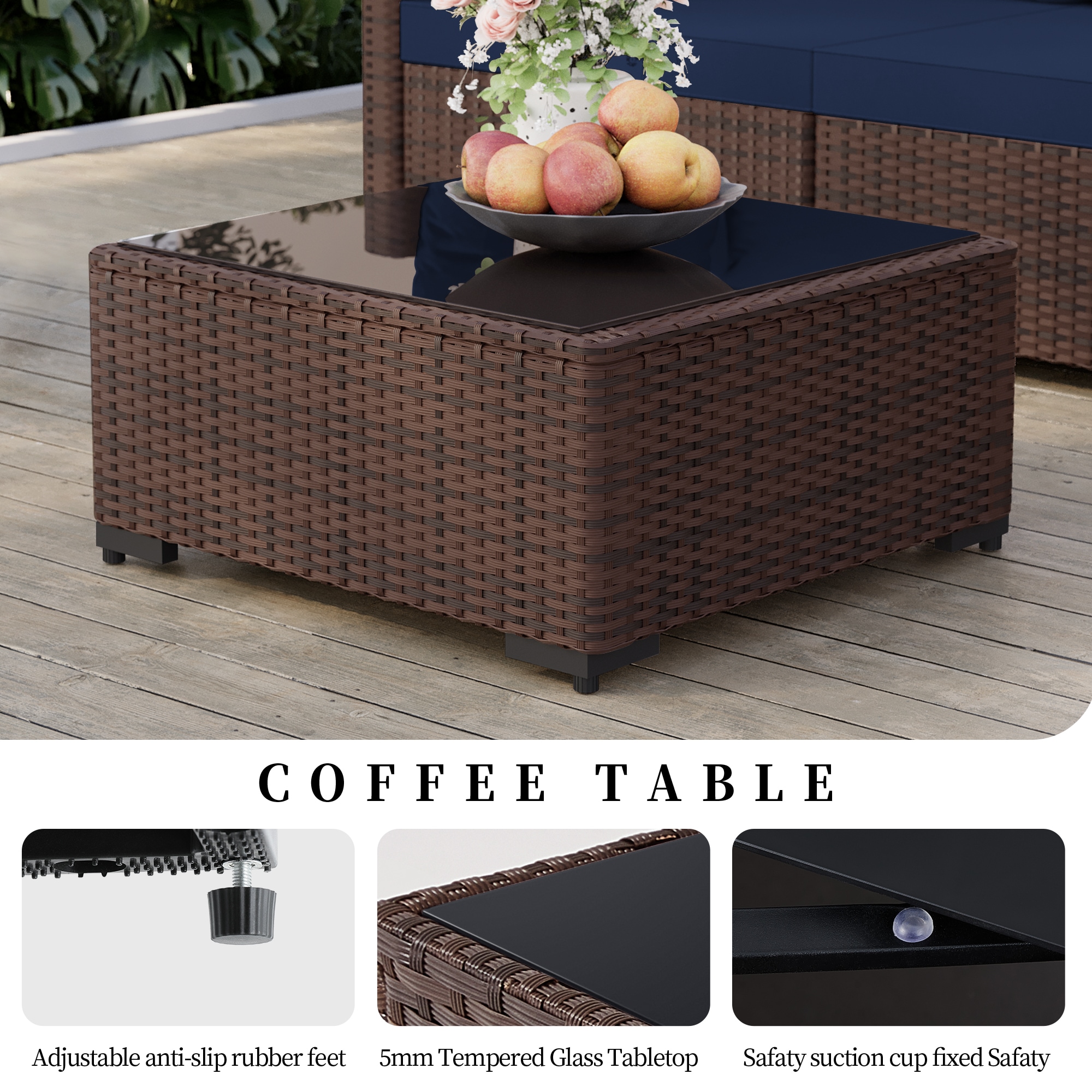 UPHA PL-2CZY11-42XDK-Z2 Patio-Conversation-Sets - View #5