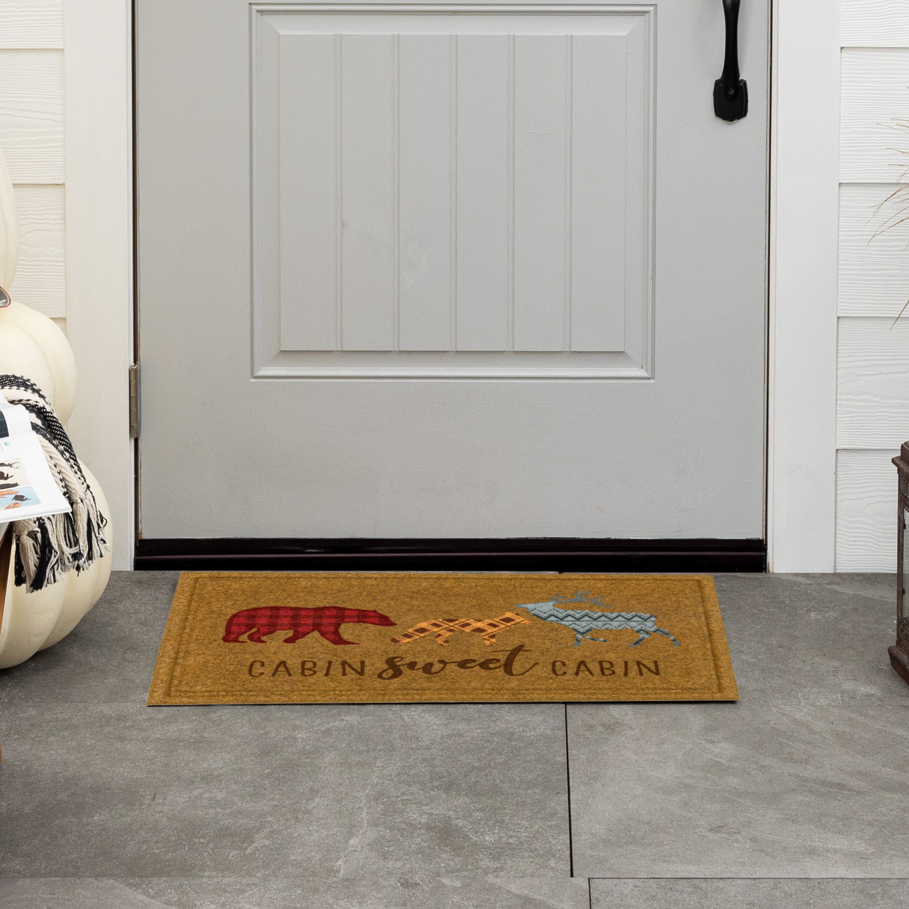 Holiday Living 18-in x 30-in Multiple Colors Non-Slip Grip Outdoor Door Mat