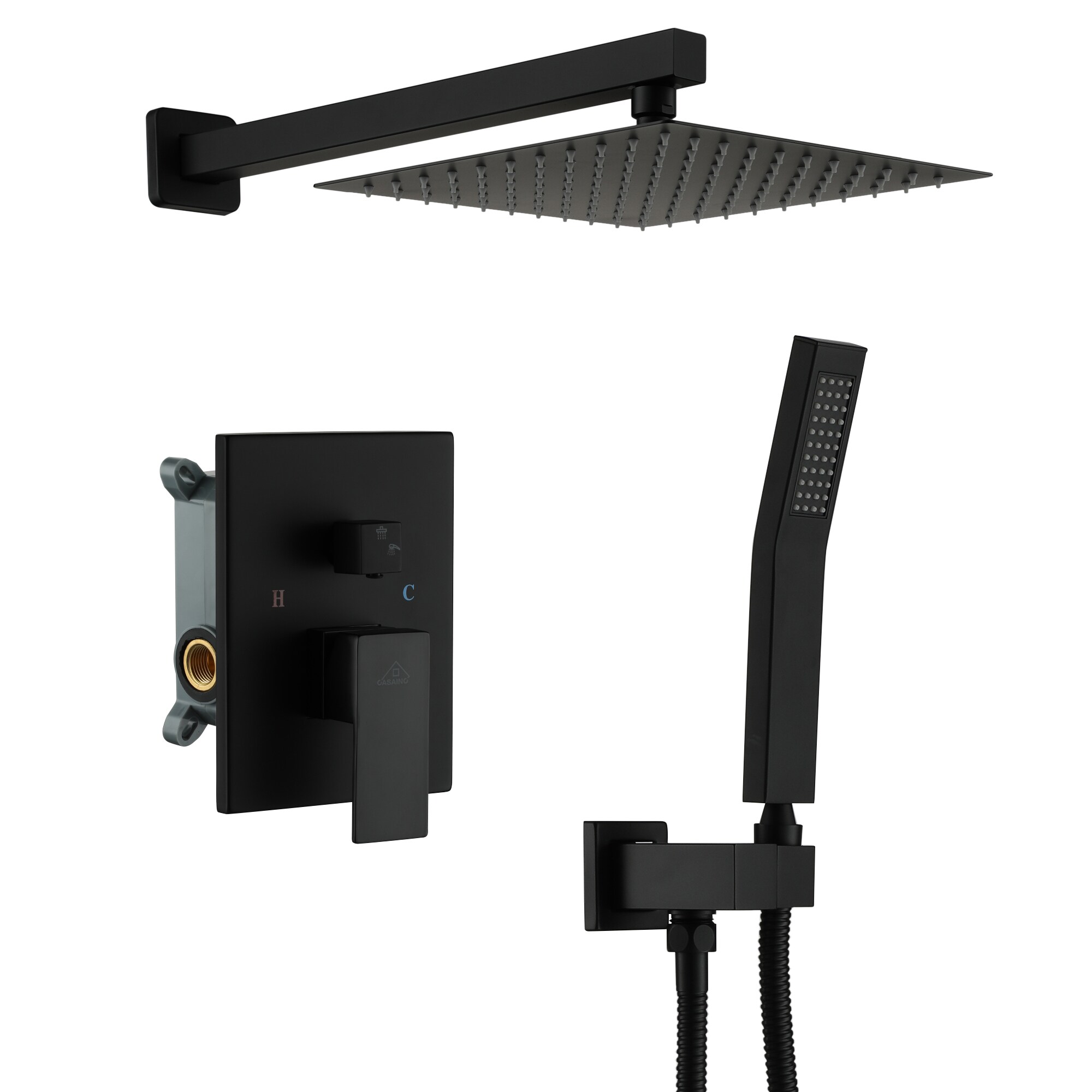 CASAINC OY-93A1002-MB Showerhead-Bar-Panels - View #2