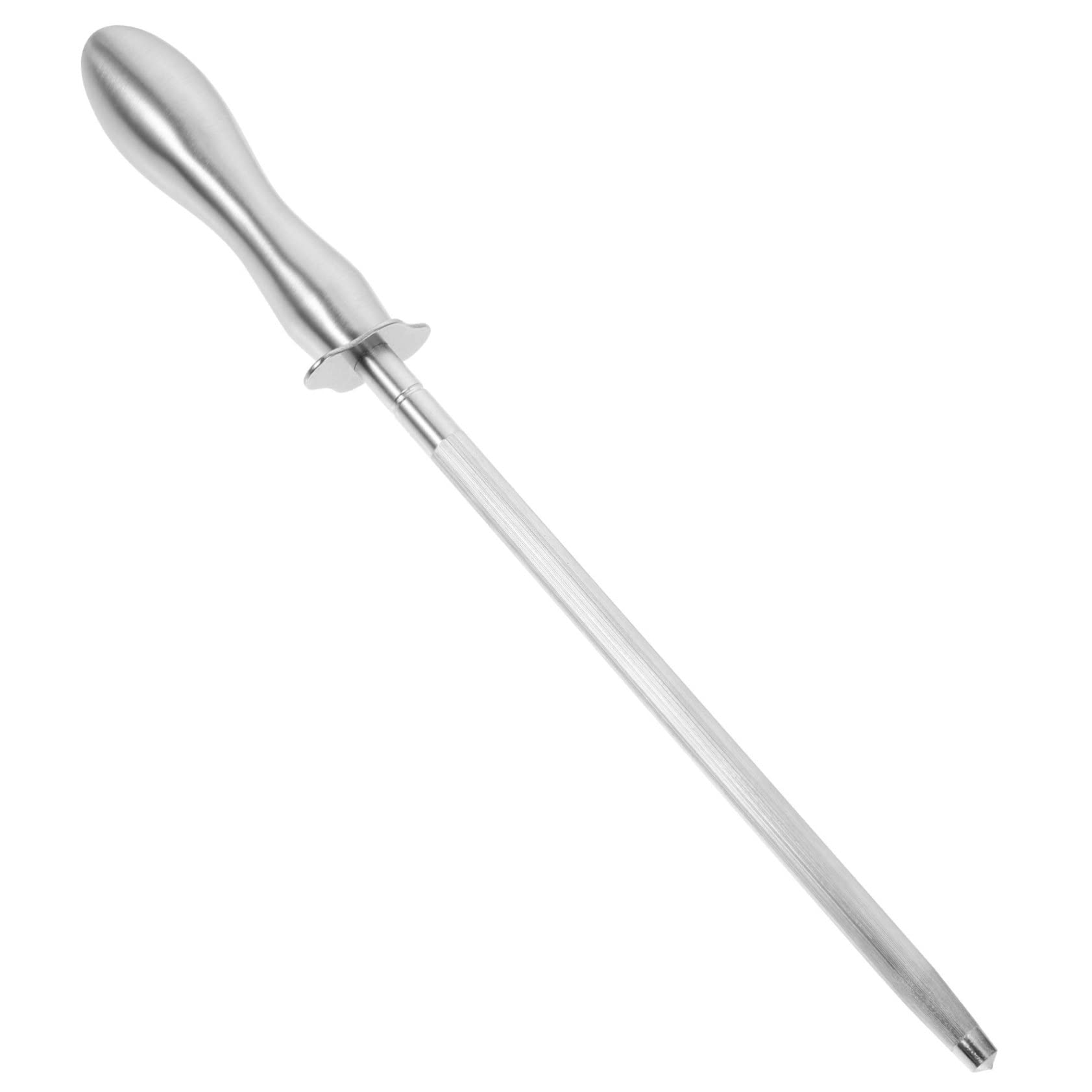 Aoibox  12 6 in Stainless Steel Handheld Sharpening Rod Multifunctional Knife Honing Rod for Kitchen Knives