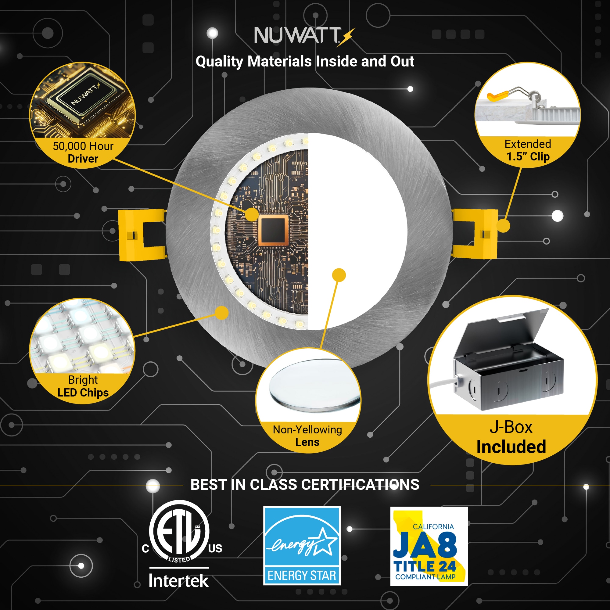 NUWATT NW-P-DL-6-15W5CTBN6P Led-Retrofit-Downlight - View #4