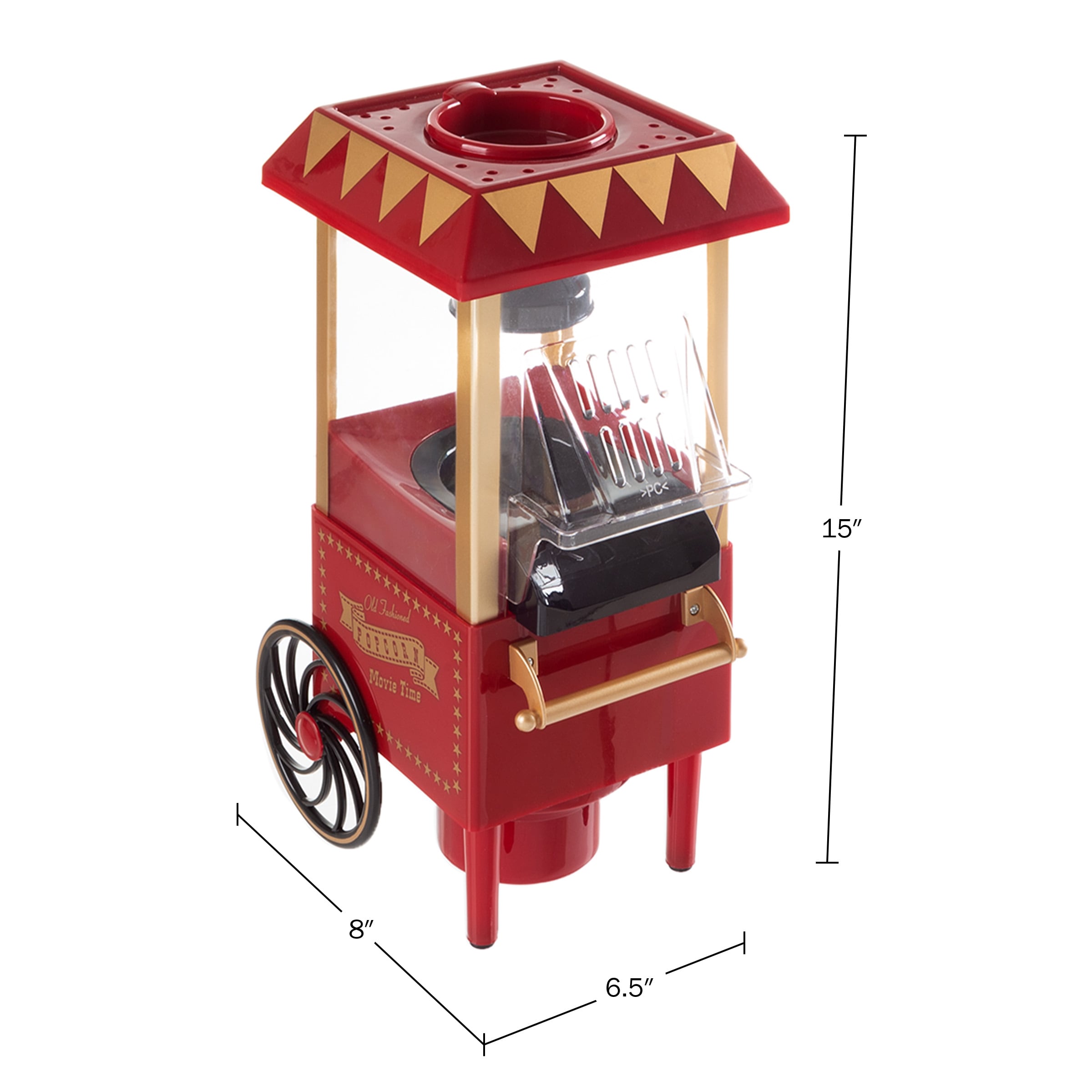 Buy Red Full Foundation Popcorn Popper Machine Maker with Cart and 8 Ounce  Kettle by Destination Home on Dot & Bo