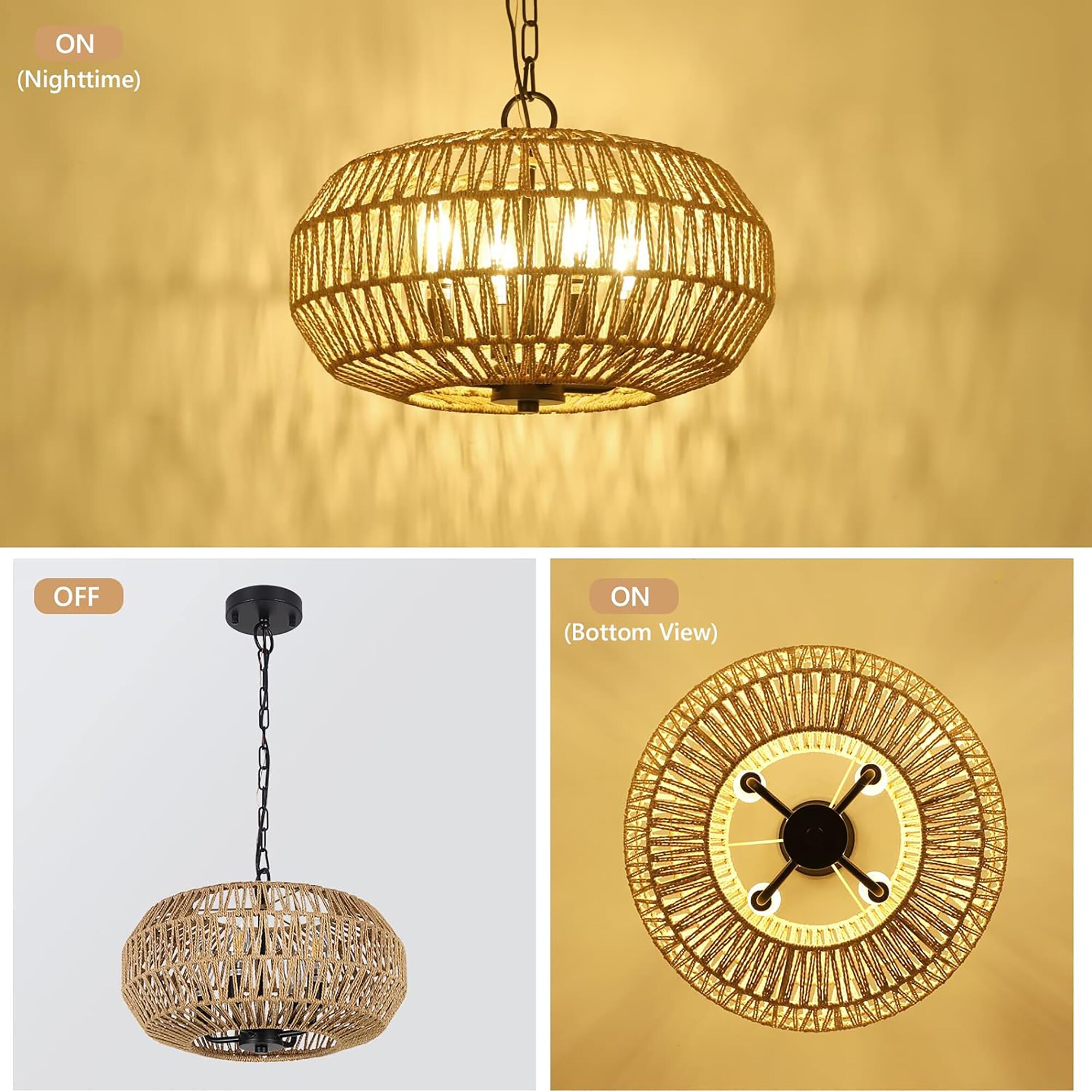 Fun Orange FUNQ3DJ24 Pendant-Lights - View #6