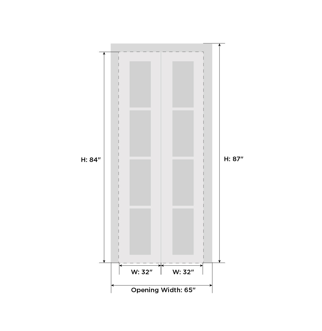 Vdom doors MELA7012BFWS7284 Accordion-Doors - View #3