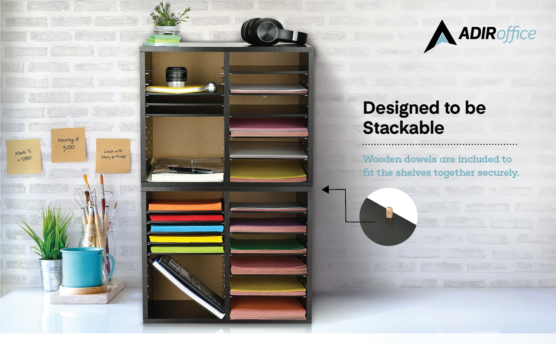 AdirOffice 500-12-BLK-KIT1 Office-Accessories - View #4