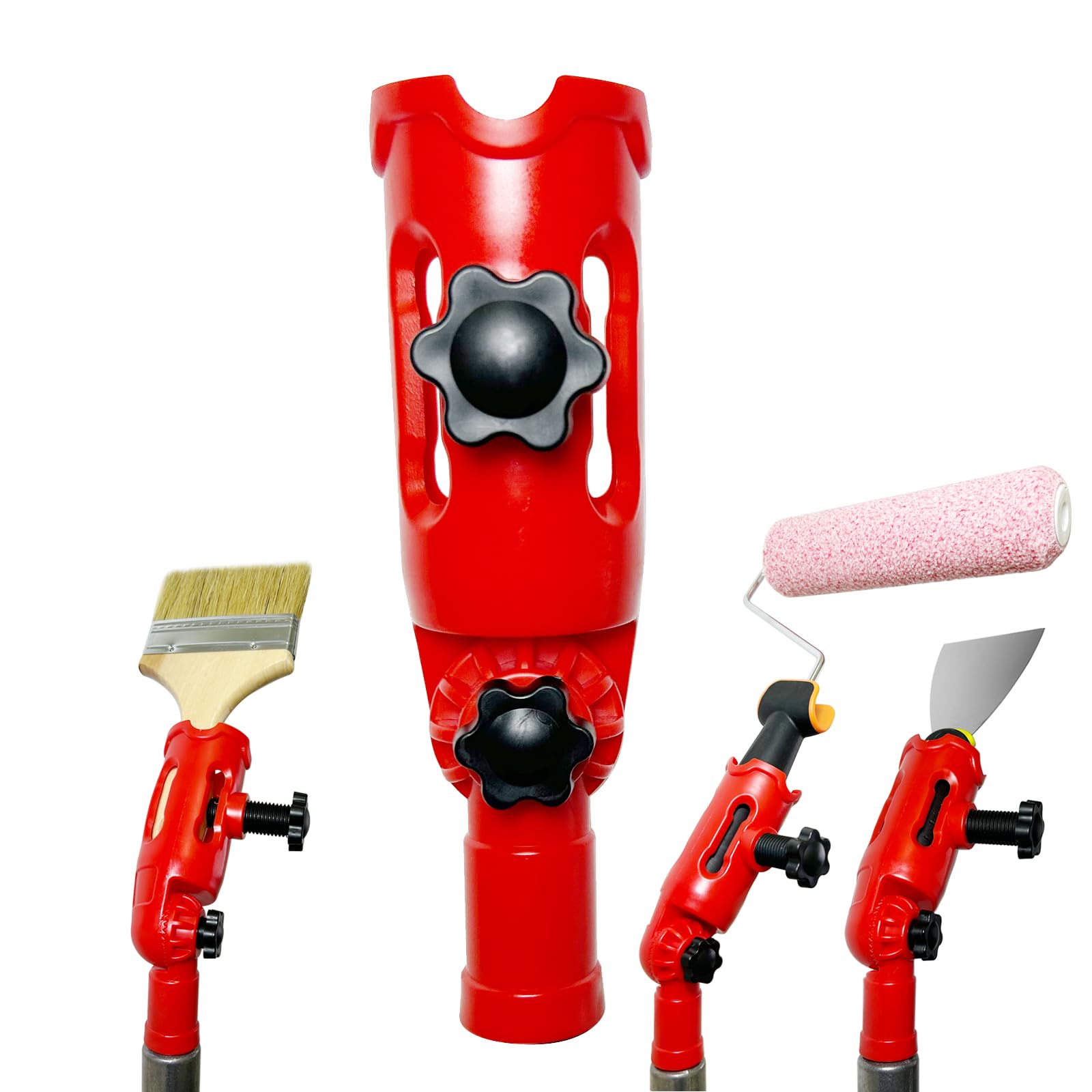 Phyfalip -  Multi Angle Paint Brush Extender Piece Extension Pole Attachment for Paint Roller Scr...