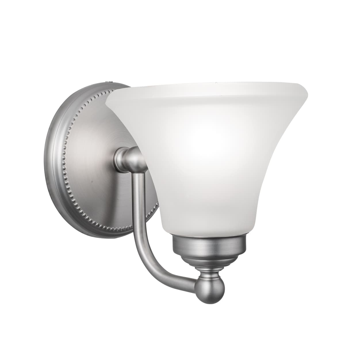 Norwell Lighting 9661-BN-FL Soleil 6.5-in 1 -Light Brushed Nickel Transitional Vanity light
