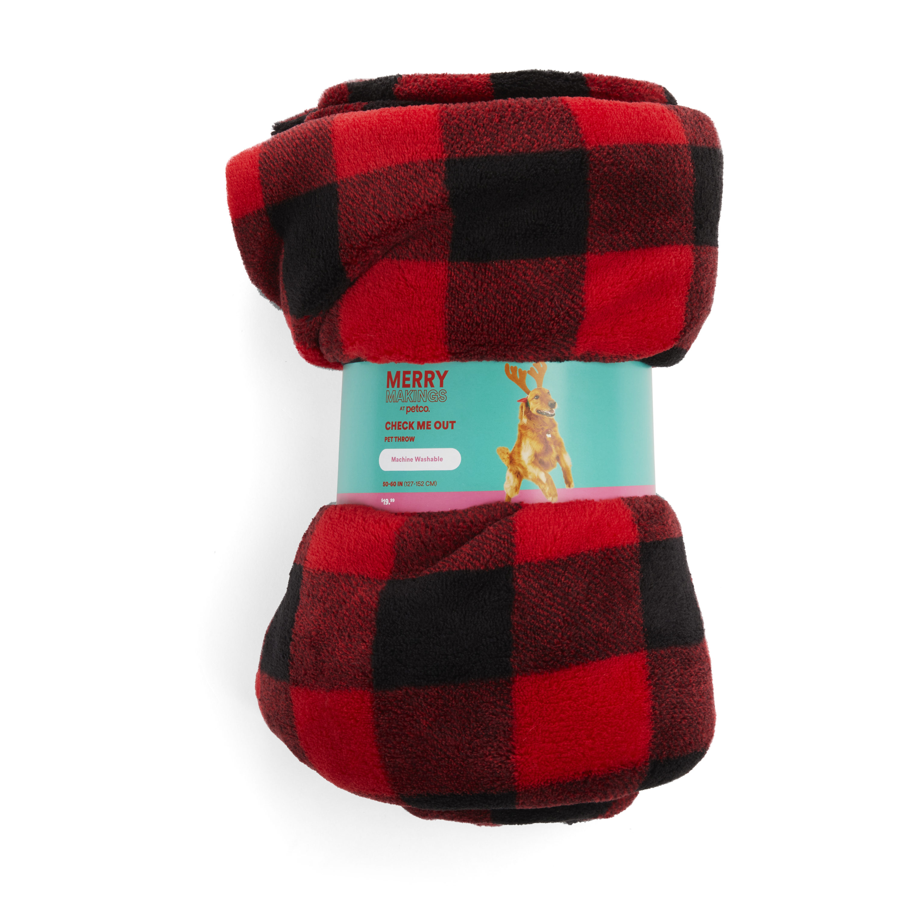 Merry Makings 3622278 Rectangular Multiple Colors/Finishes Fleece Pillow Dog Bed (Medium)