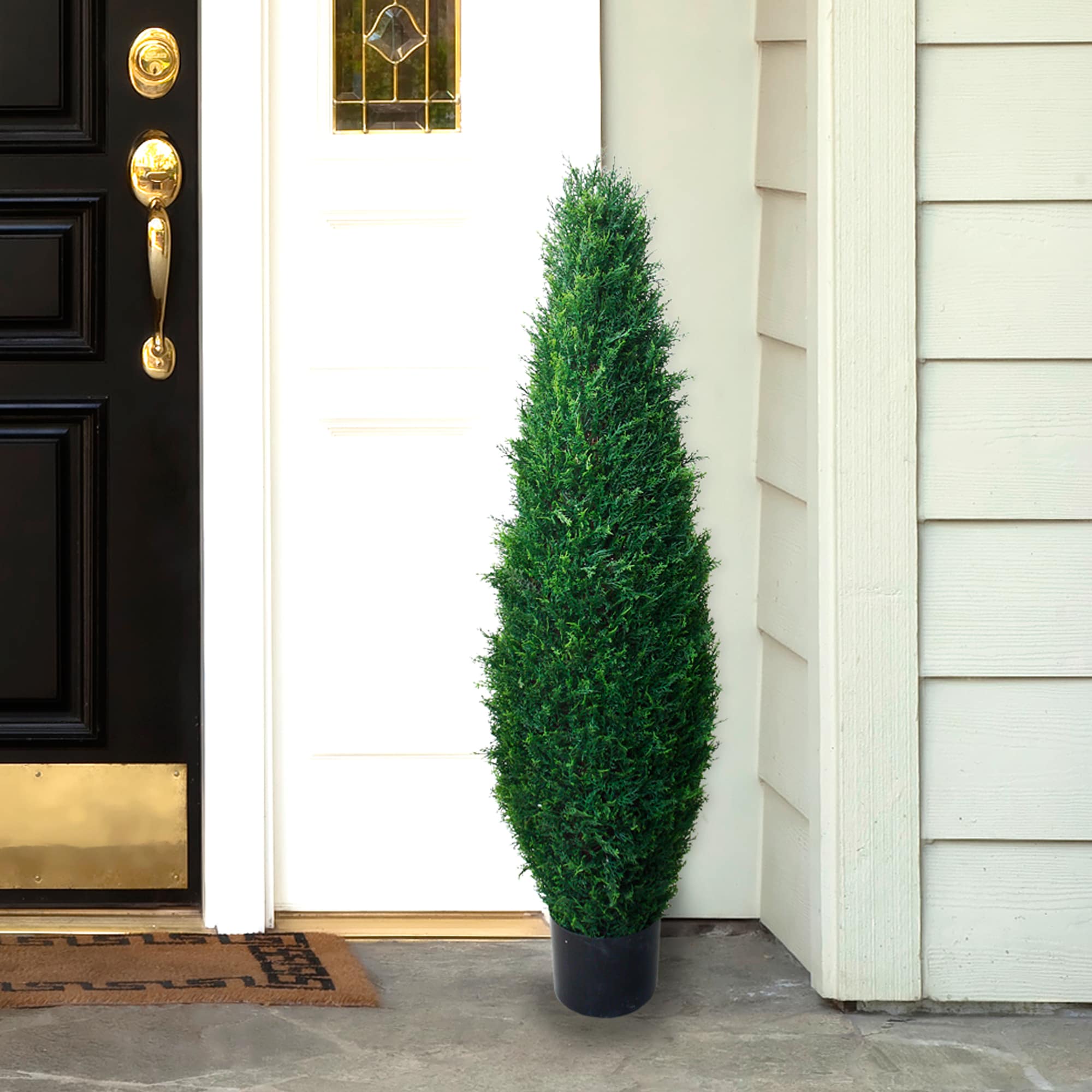 Nature Spring 284609AHH 41-Inches Green Indoor/Outdoor Floor Cypress Artificial tree