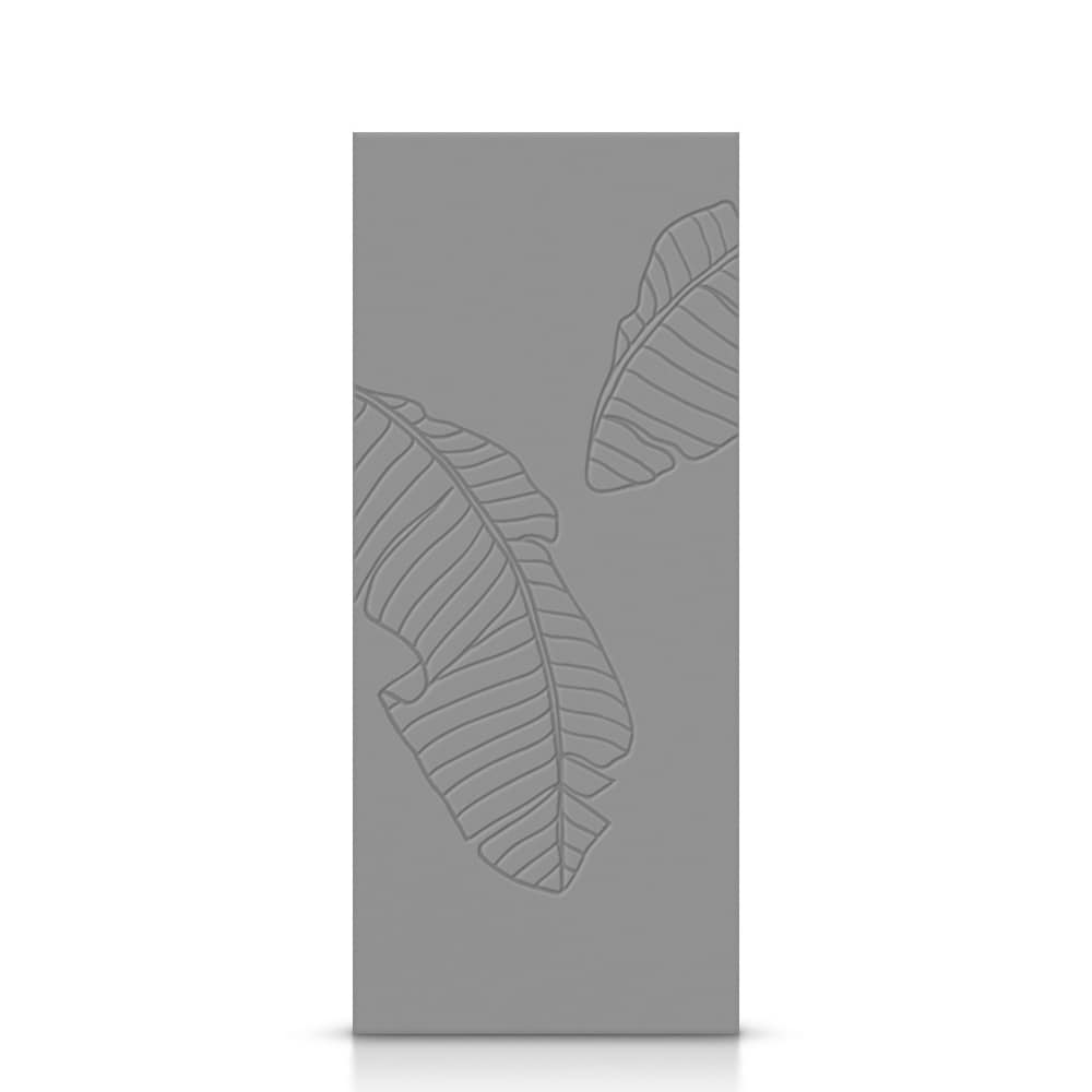 CALHOME DMD-CNC-232-80X42-SG CNC-232 42-in x 80-in Light Gray Crossbuck Smooth Hollow core Stained MDF Slab Door