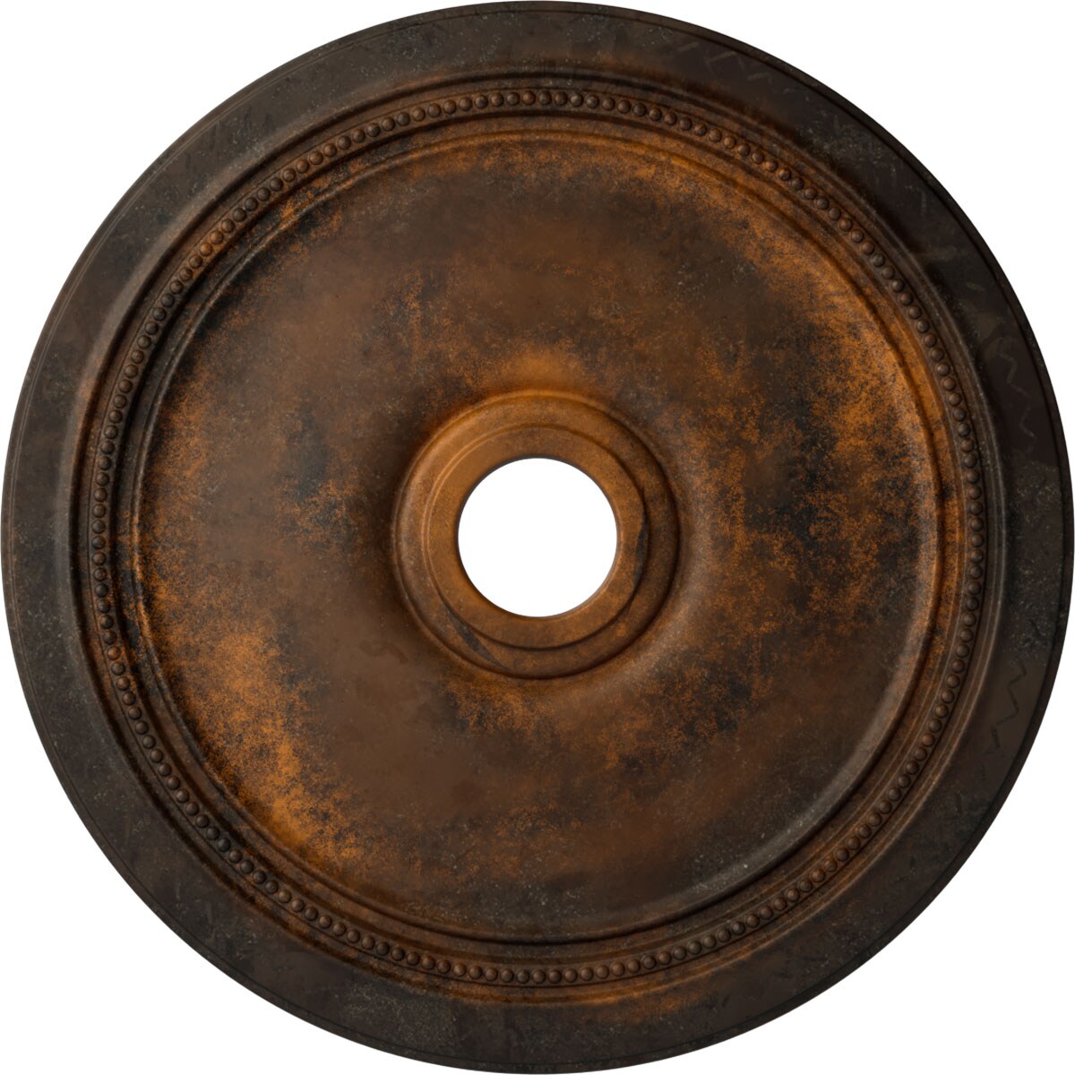 Ekena Millwork CM24DIRUS Diane 24-in W x 24-in L Painted Rust Polyurethane Whole Ceiling Medallion