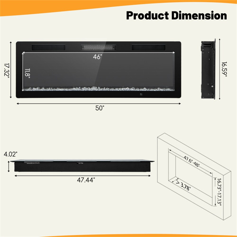 BABOOM BOM-12701-OR Electric-Fireplaces - View #3