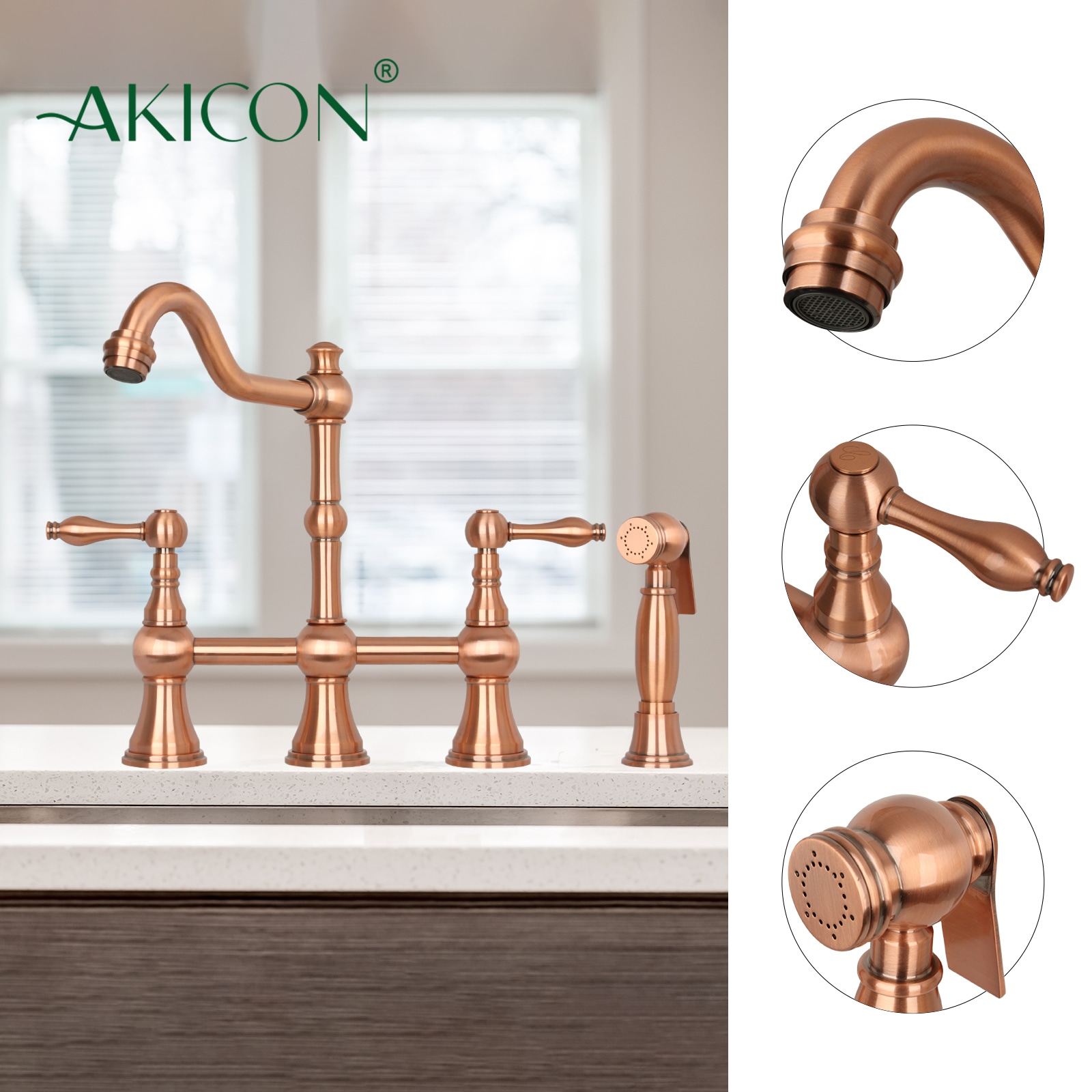 Akicon AK718C Kitchen-Faucets - View #4