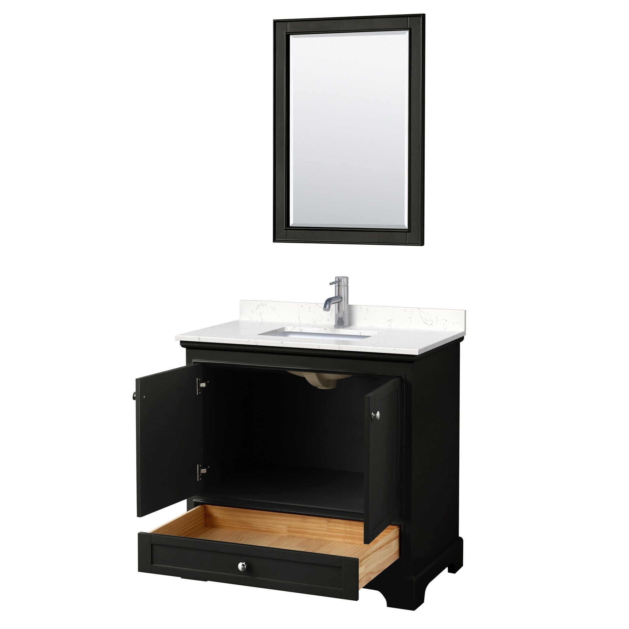 Wyndham Collection WCS202036SDEC2UNSM24 Bath-Vanity-Combo - View #2