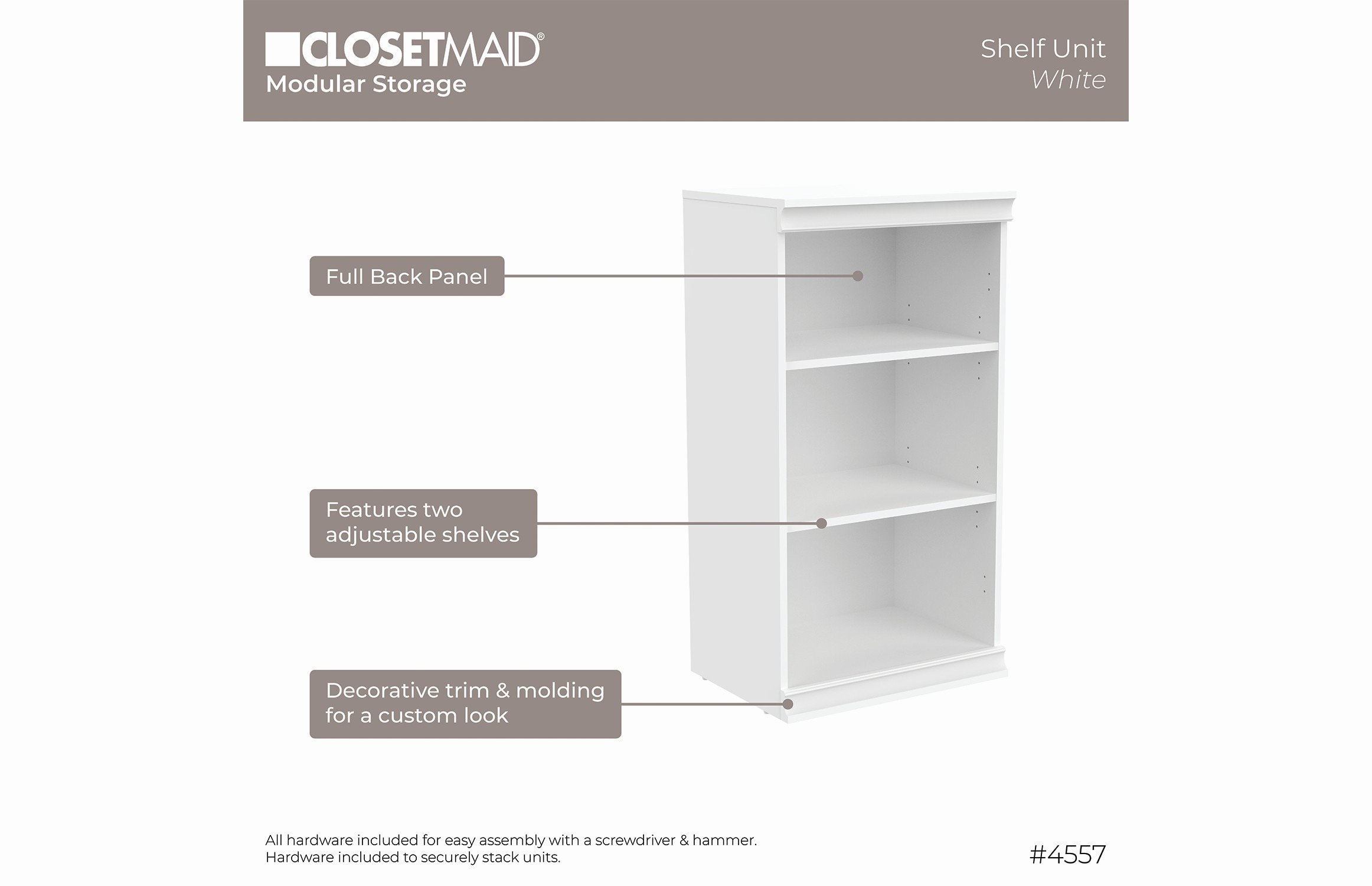 ClosetMaid 455700 Wood-Closet-Tower - View #9