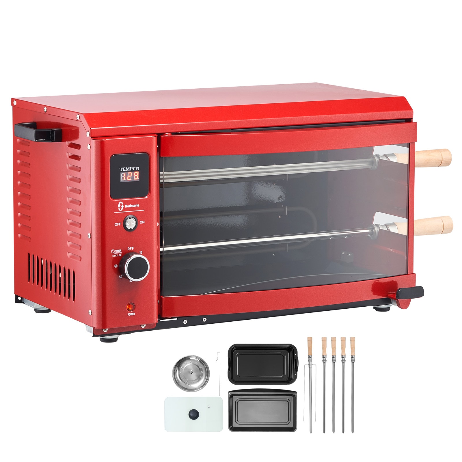 SVOPES SVOPESBXKRJ2C10219V1 24-in x 13.4-in Non-Stick 1800W Shawarma Grill Machine Electric Griddle Removable Drip Tray ( 1800 -Watt )