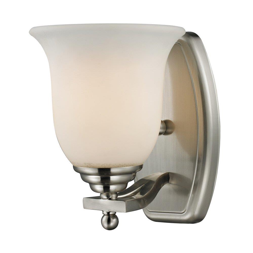 Z-Lite Lagoon 7.5-in W 1-Light Brushed Nickel Modern/Contemporary Wall ...