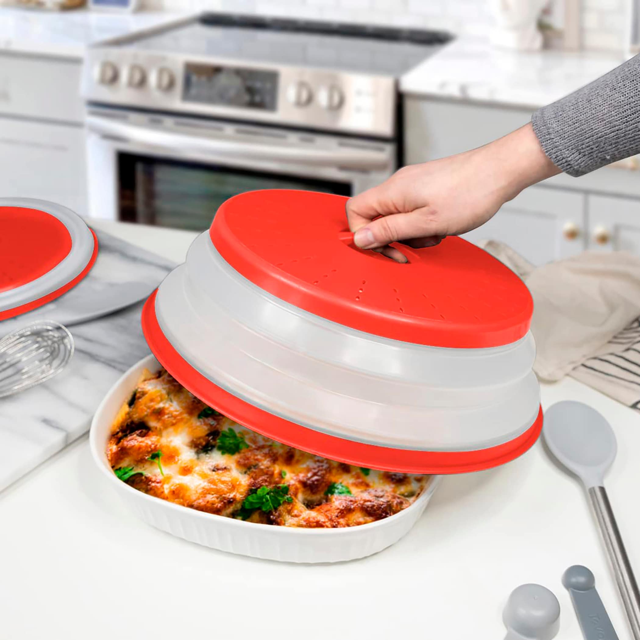 Tovolo 3pk Silicone Collapsible Microwave Food Cover : Target