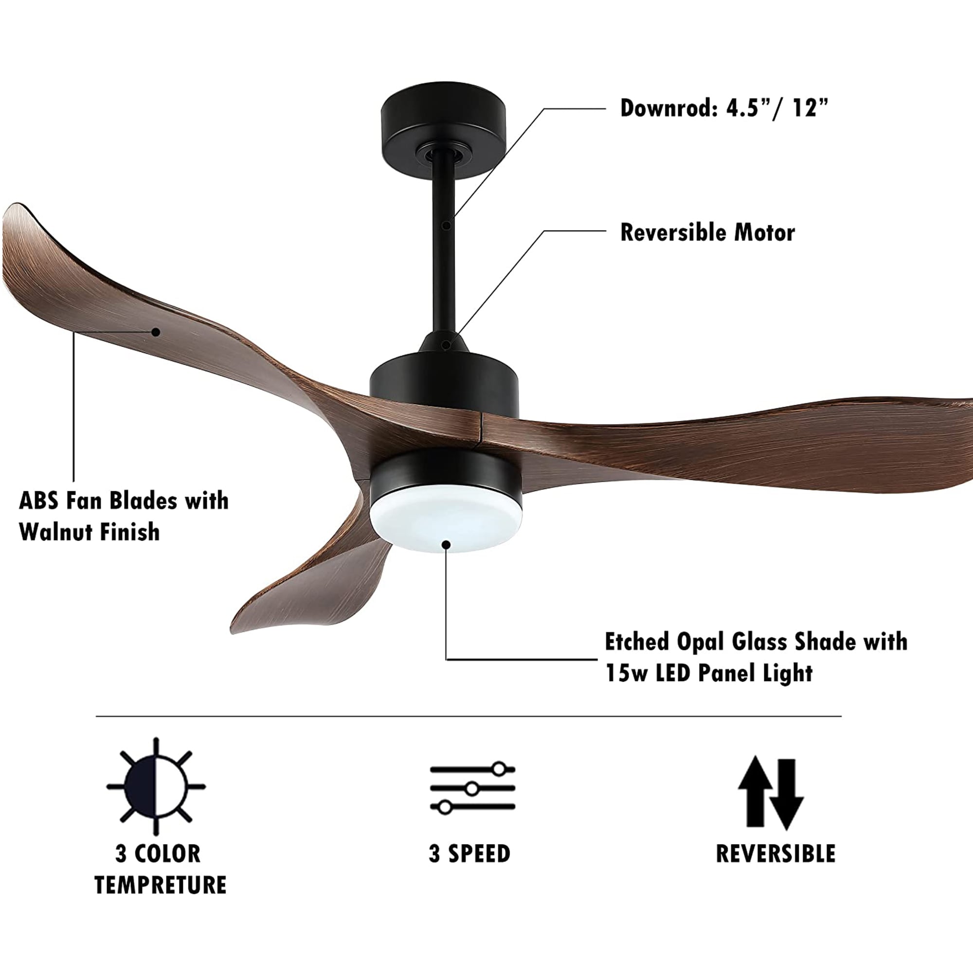 GETLEDEL CF-Q021-WD Ceiling-Fans - View #3