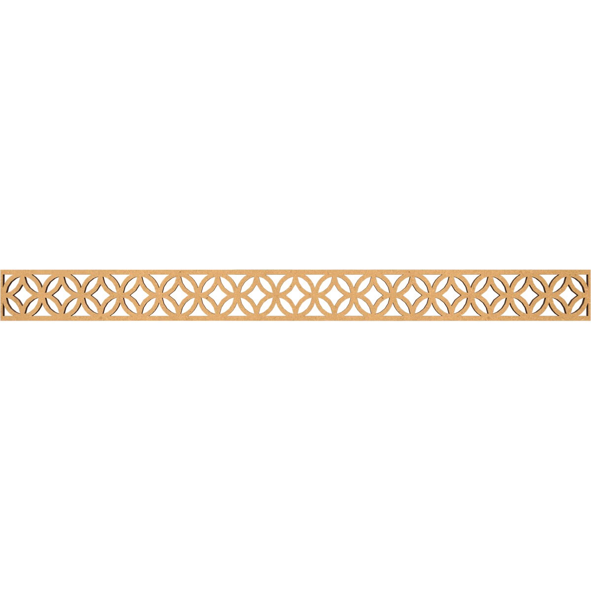 Ekena Millwork MLDB04X46CROMF Crosby Fretwork Flat Trim 4-in x 3.87-ft Brown Unfinished 2157661 Pierced Wall Panel Moulding