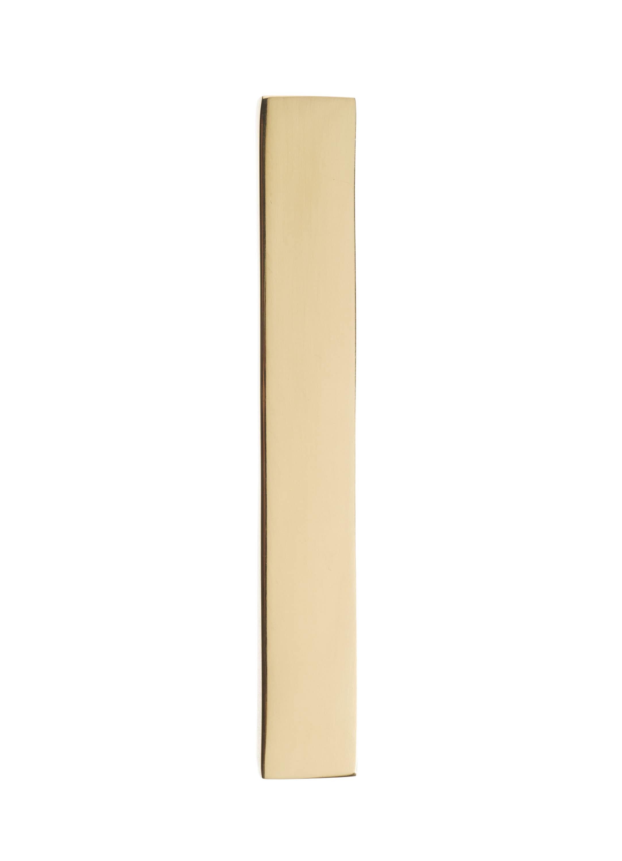 Architectural Mailboxes 3582PB-1 4-in Reflective Polished Brass Number 1