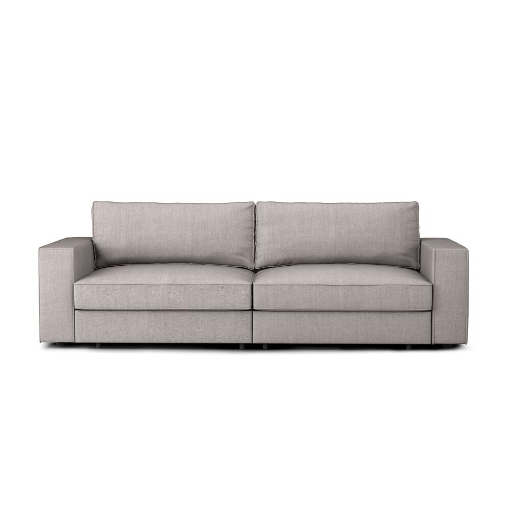 Coddle Switch 96-in Modern Dove Polyester Blend 2-seater Reclining 