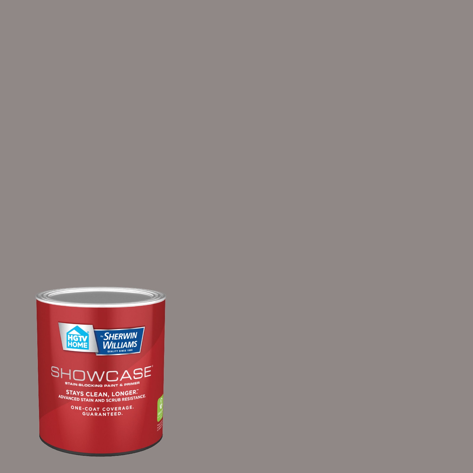 HGTV HOME by Sherwin-Williams 4002-2A-935223 Showcase Satin Olive Gray 4002-2A Acrylic Interior Paint Paint + Primer ( 1-quart )