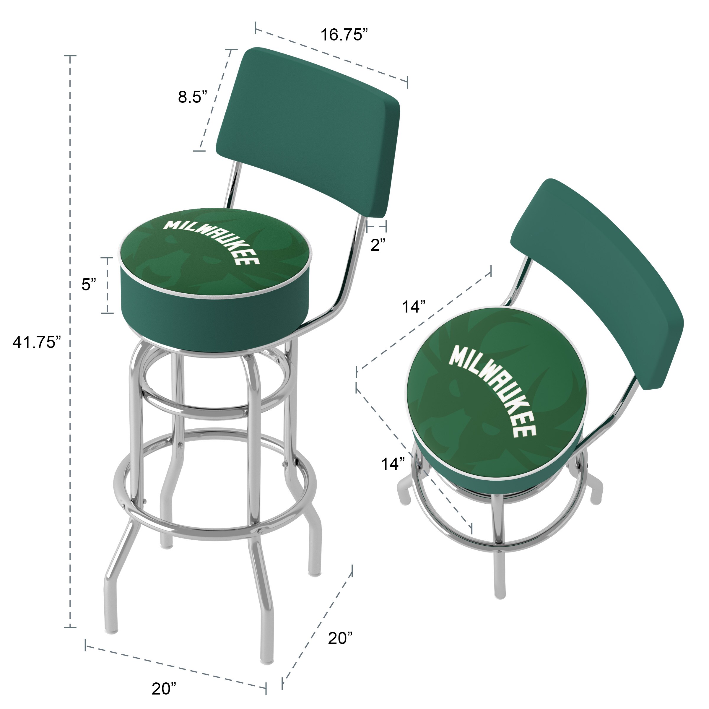 Trademark Gameroom NBA1100-MB2-TWN stools - View #6