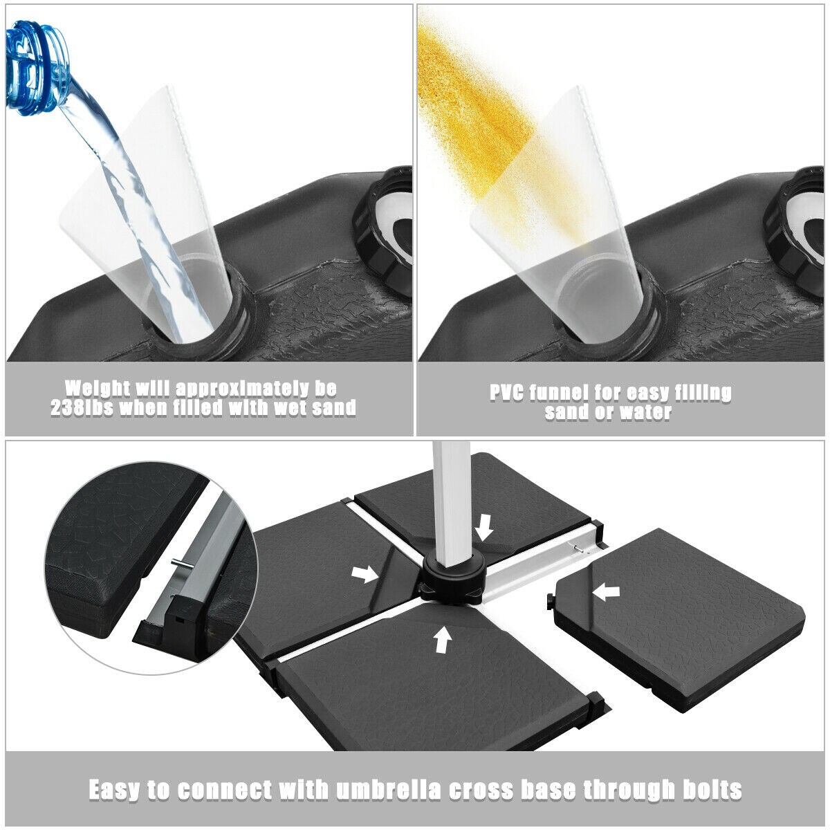 Ayelon 702UBRL31 Umbrella-Bases - View #8