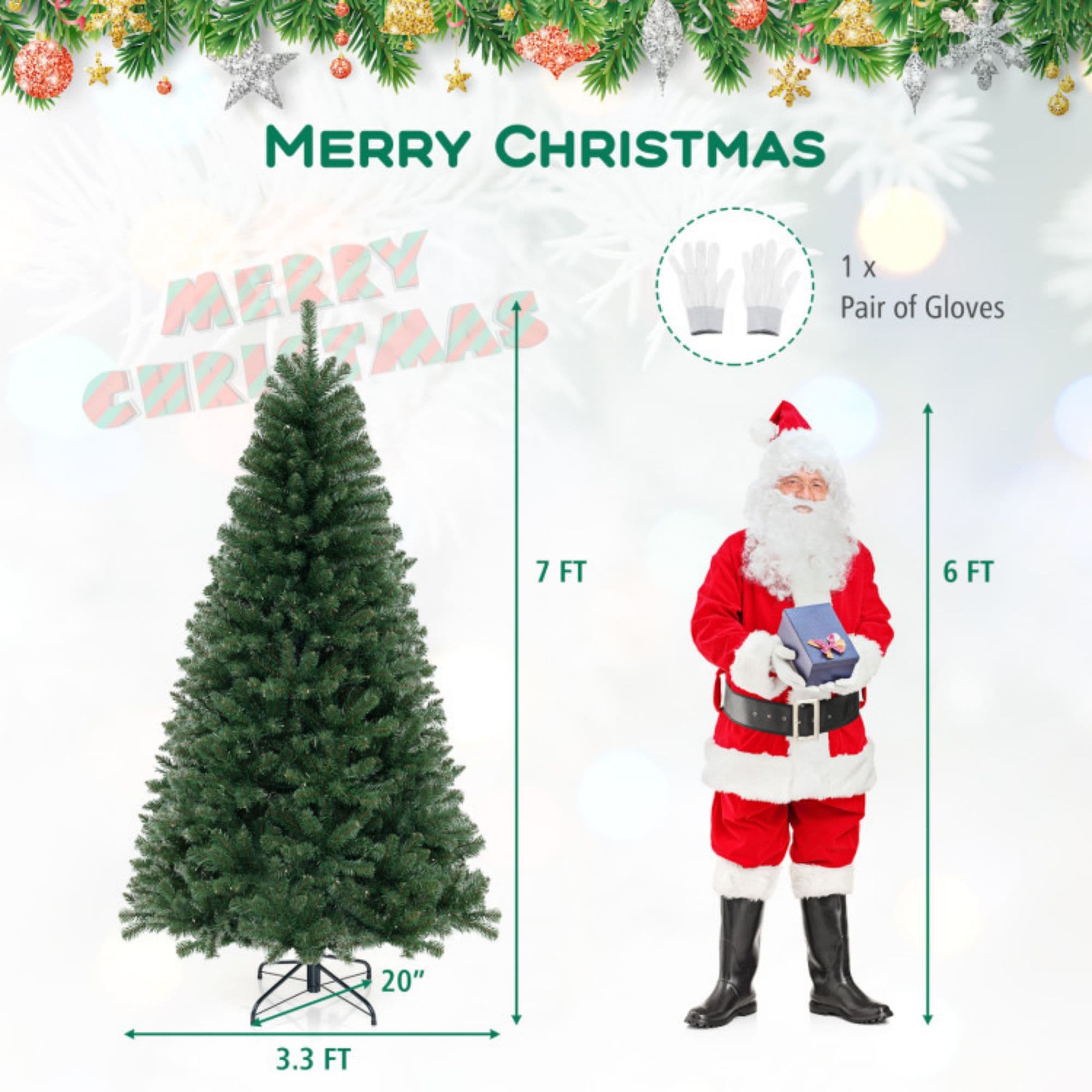 WELLFOR CM-HPY-23721 Artificial-Christmas-Trees - View #2
