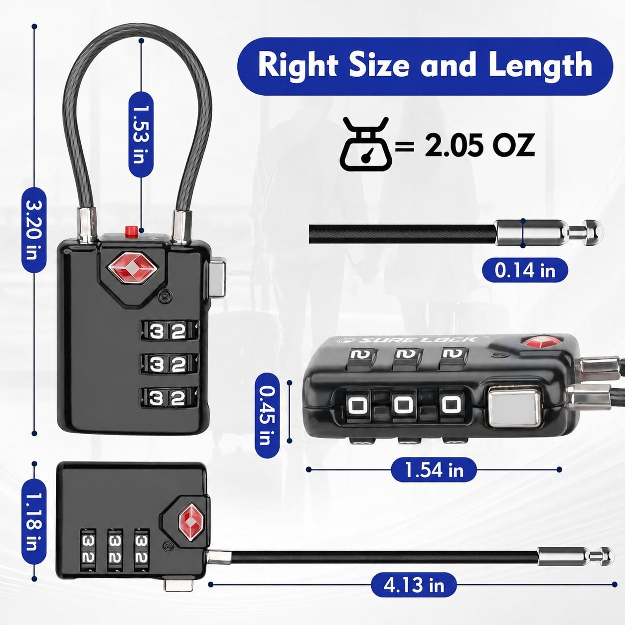 Phewnyzo LPW0601W039 Padlocks-Locks-Cables - View #7