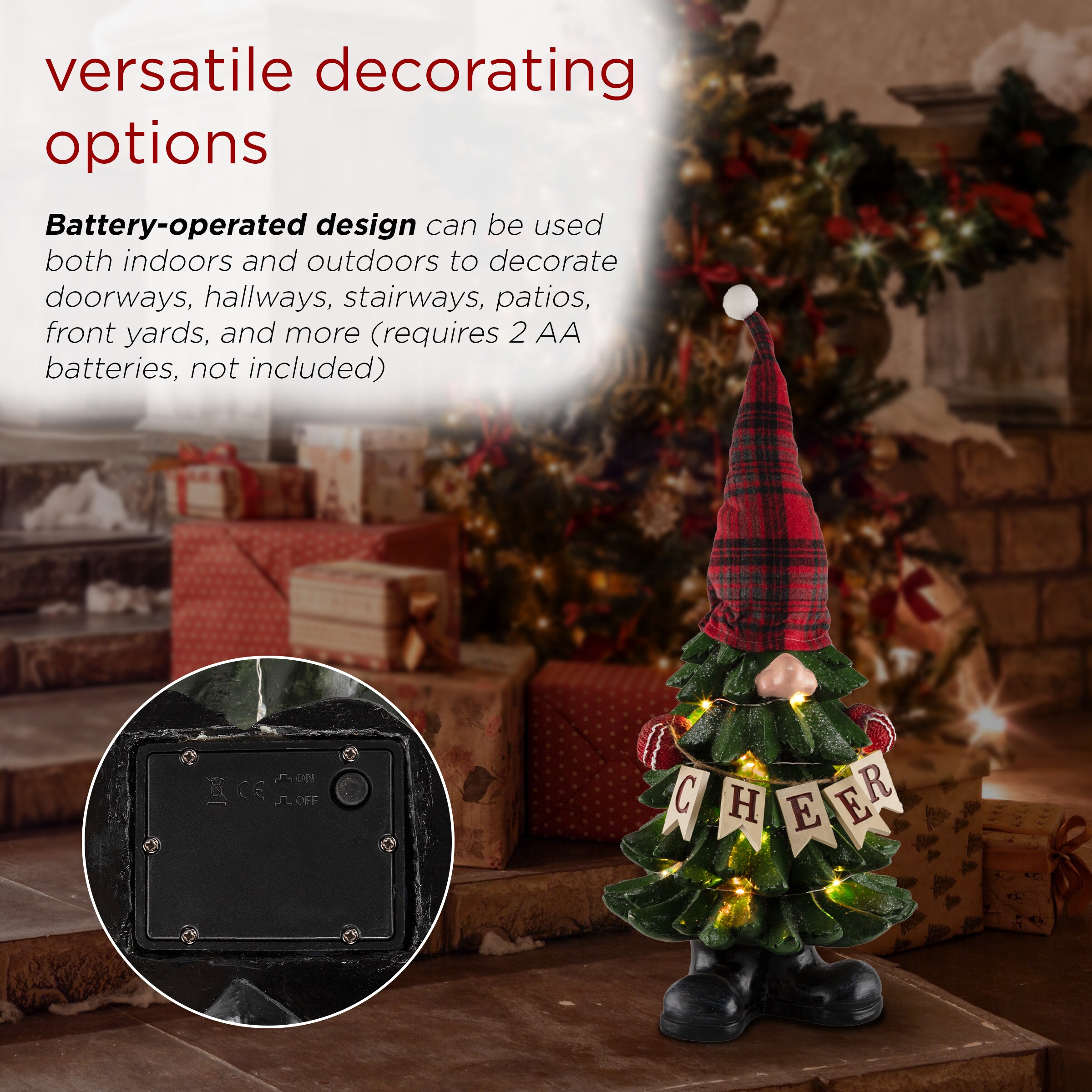 Alpine Corporation WQA1538CC Table-Christmas-Decorations - View #6