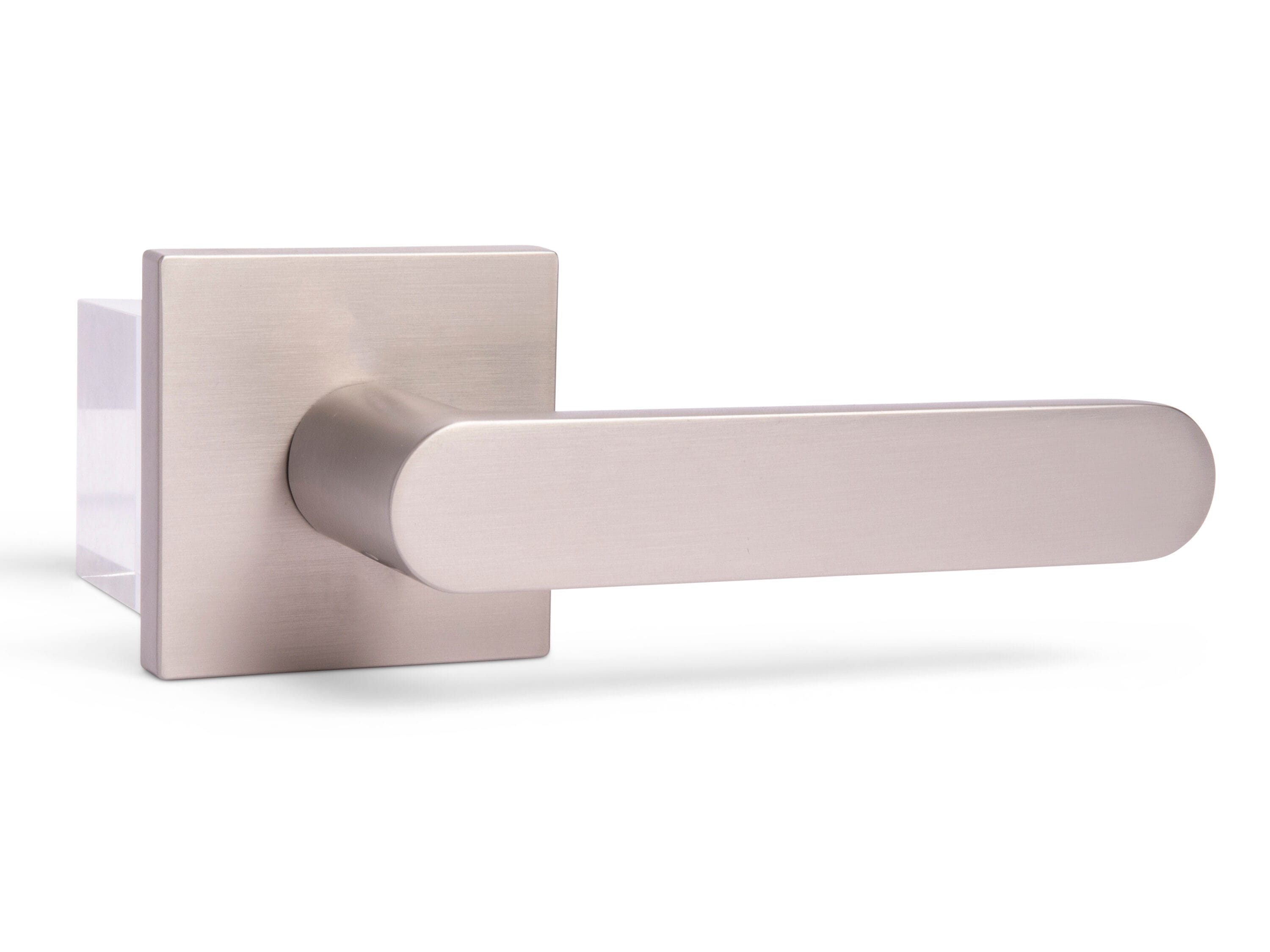 McBowery MB-1100PVSN-LH Chrystie Satin Nickel Left-handed Interior Bed/Bath Hall/Closet Combined Door Handle