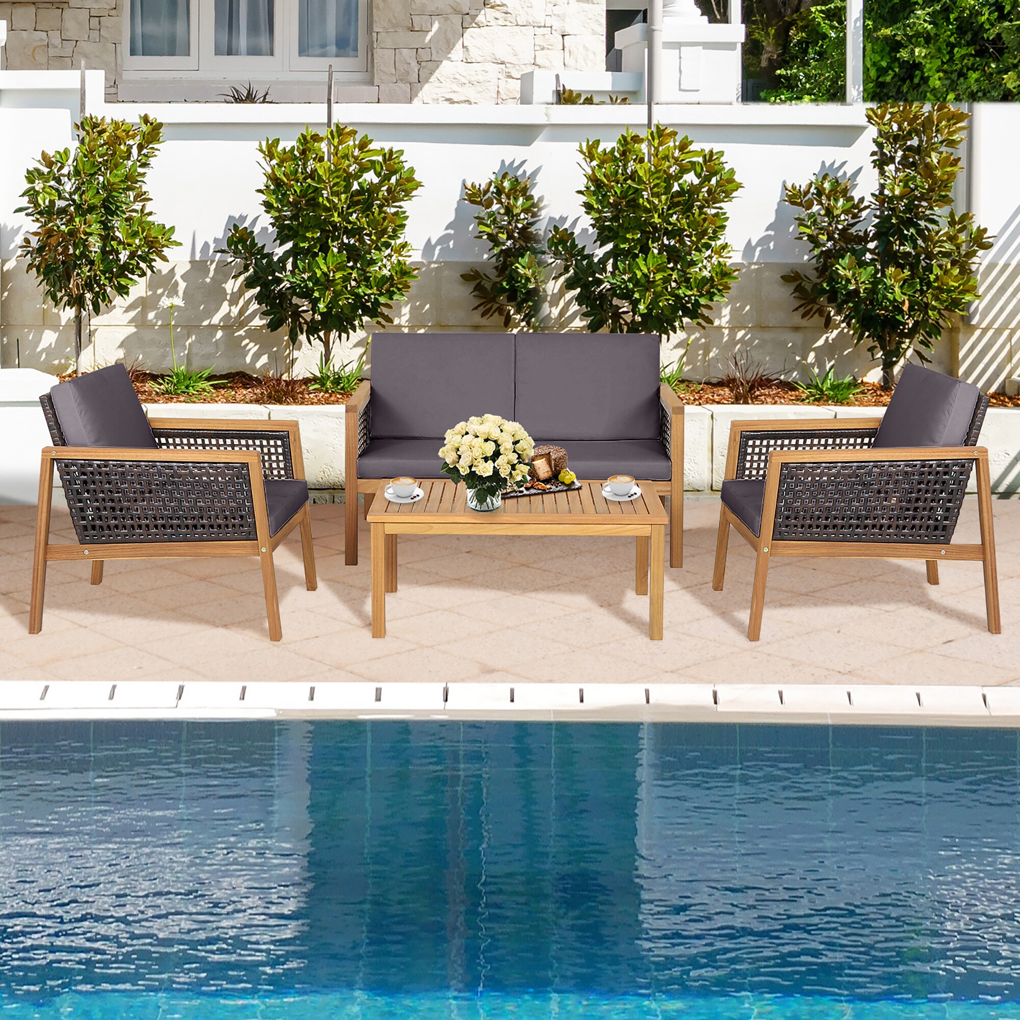 Costway HW69144GR+ Patio-Conversation-Sets - View #8