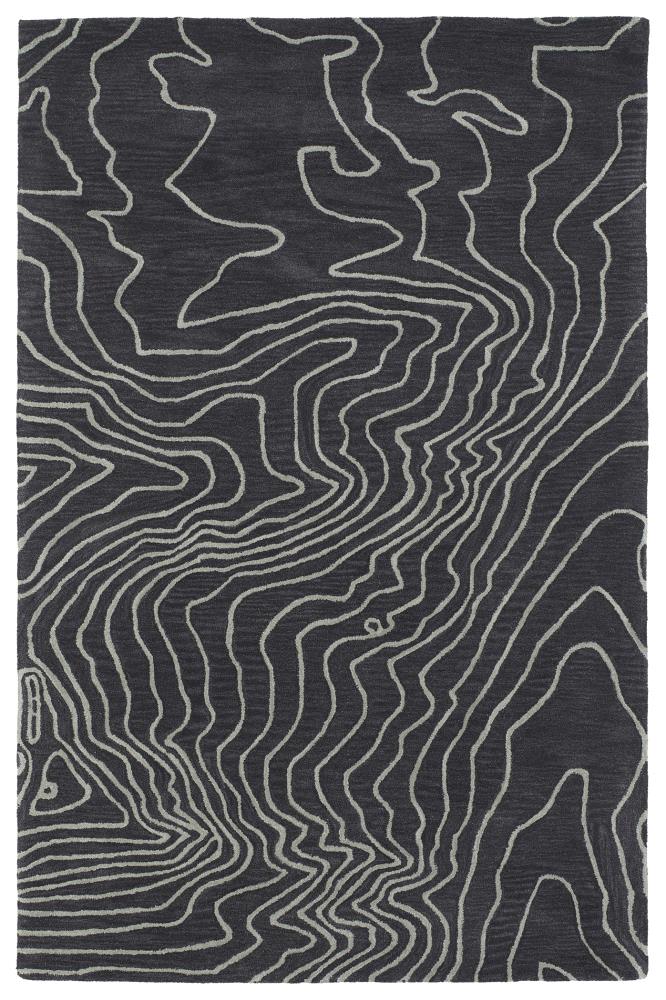 Kaleen PAS02-38-810 Pastiche 8 X 10 (ft) Wool Charcoal Indoor Abstract Bohemian/Eclectic Area Rug