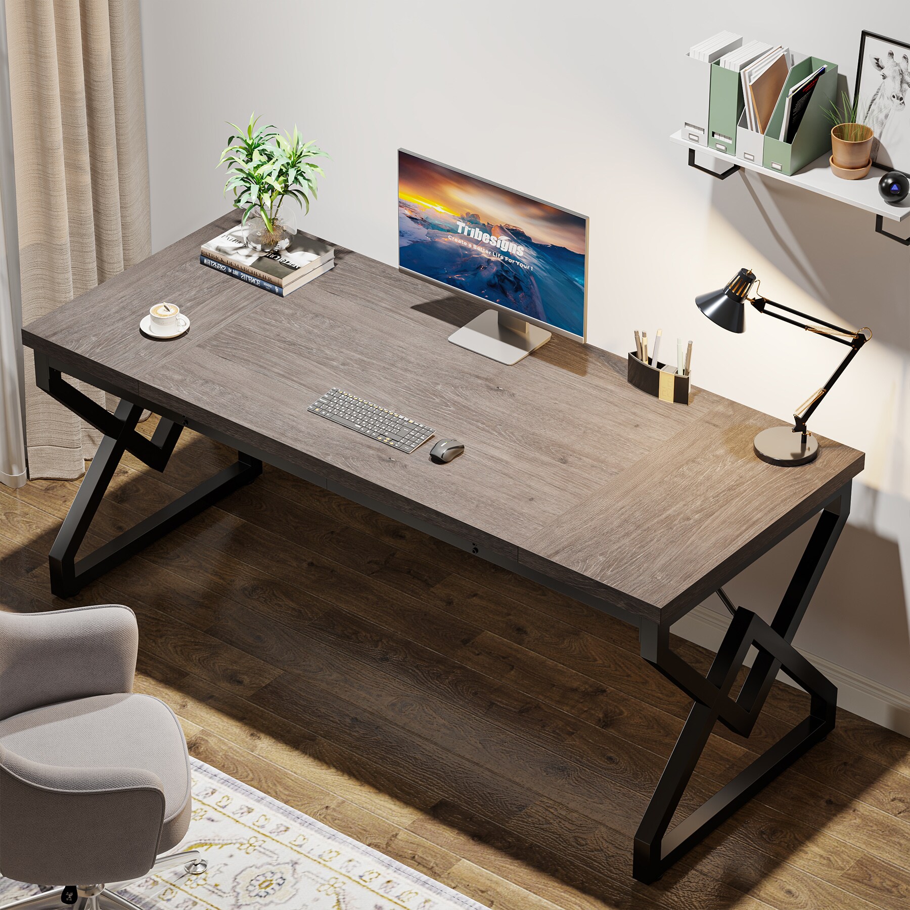 Fnova LWTJ-XK00682 Office-Tables - View #4