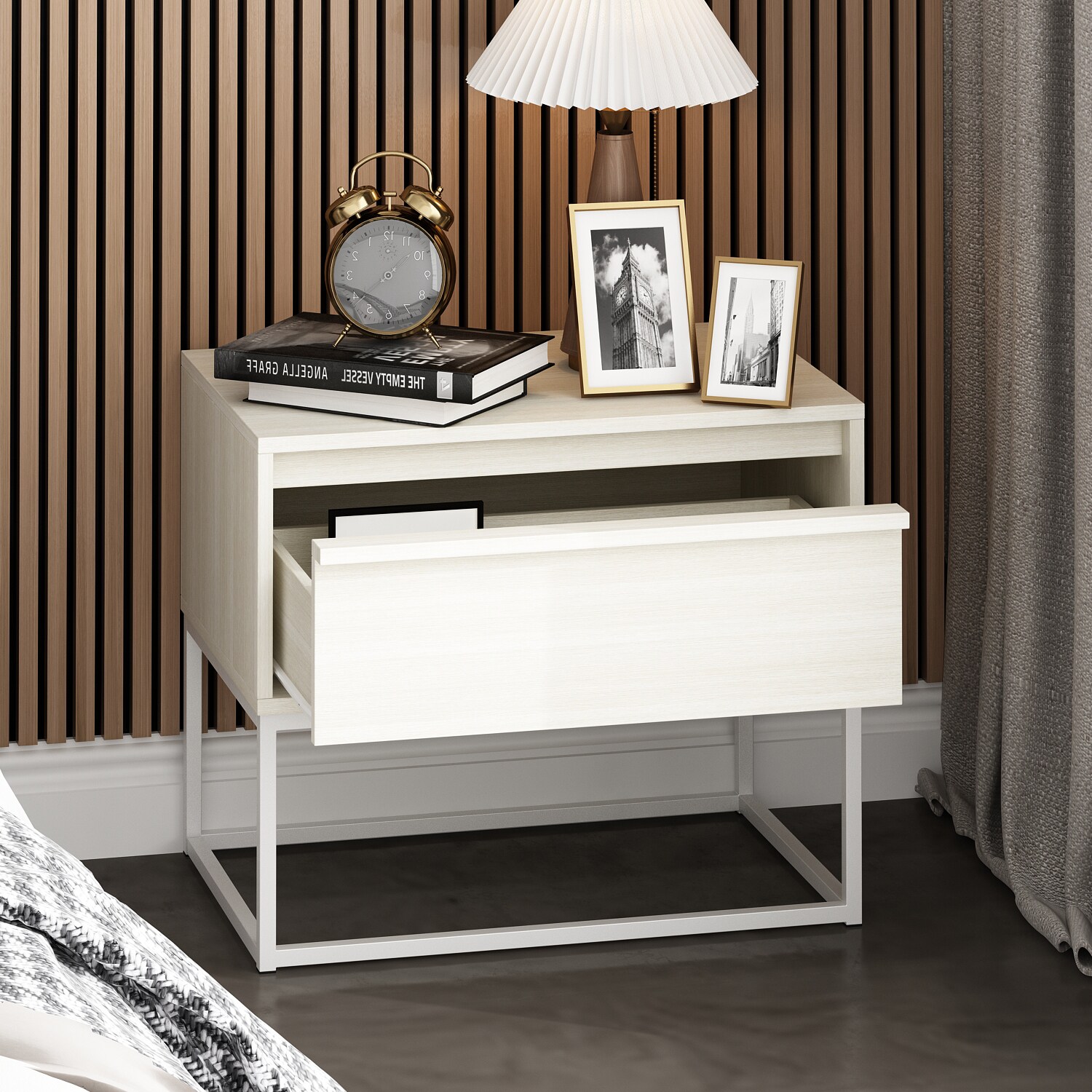 Off deals white nightstands