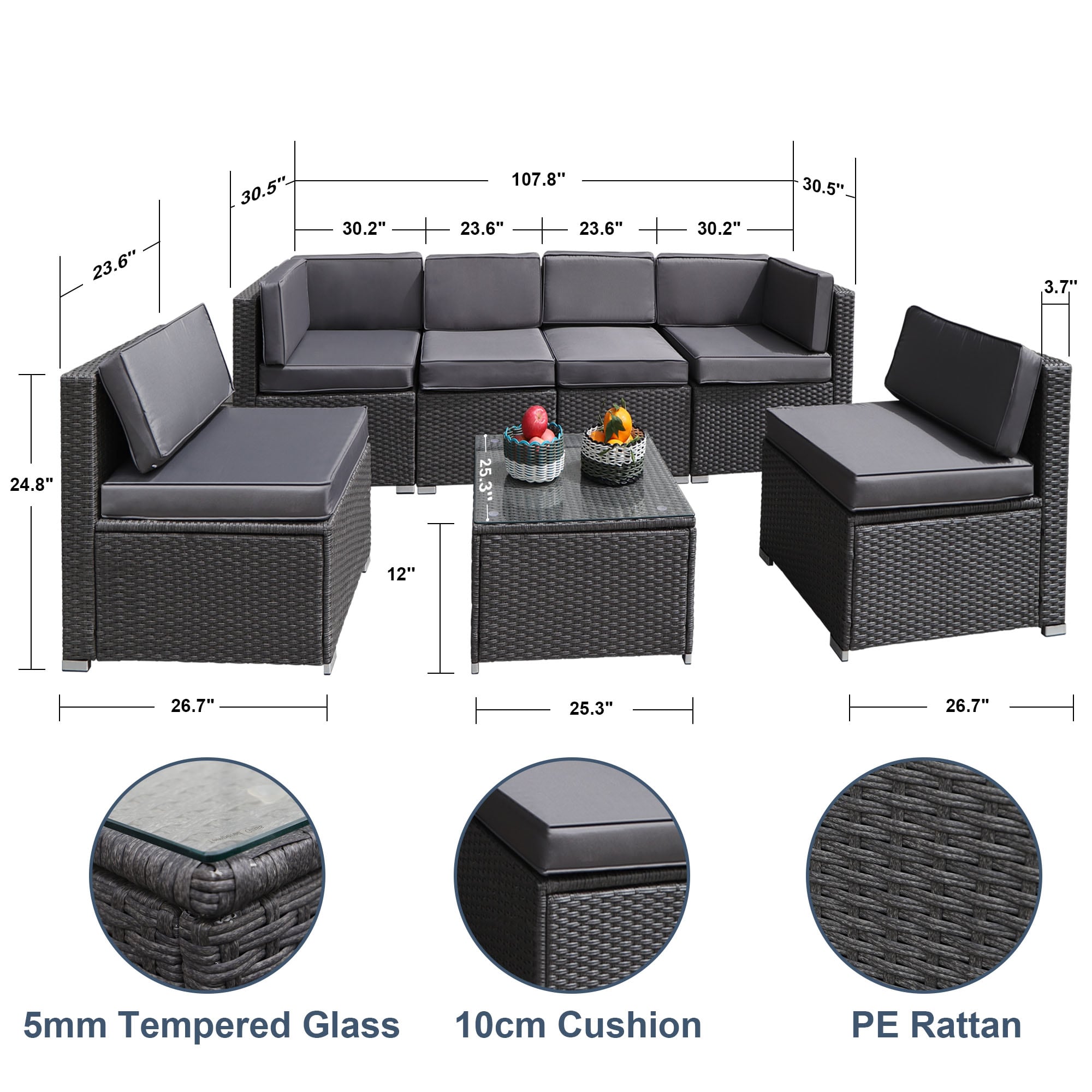 Bayfeve BF-0012PG Patio-Conversation-Sets - View #6